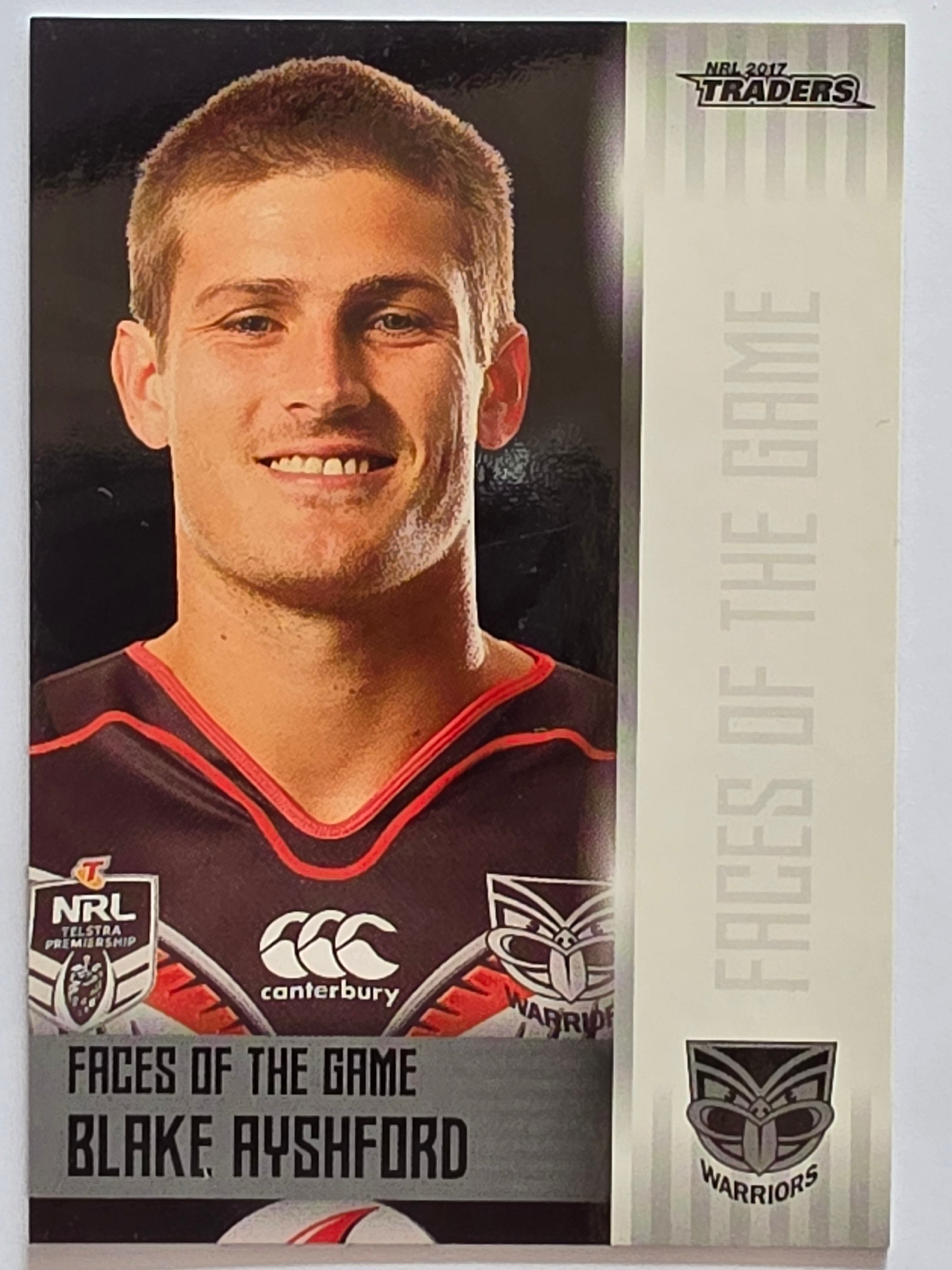 NRL 2017 Traders | Faces of the Game #FG43 | Blake Ayshford | New Zealand Warriors