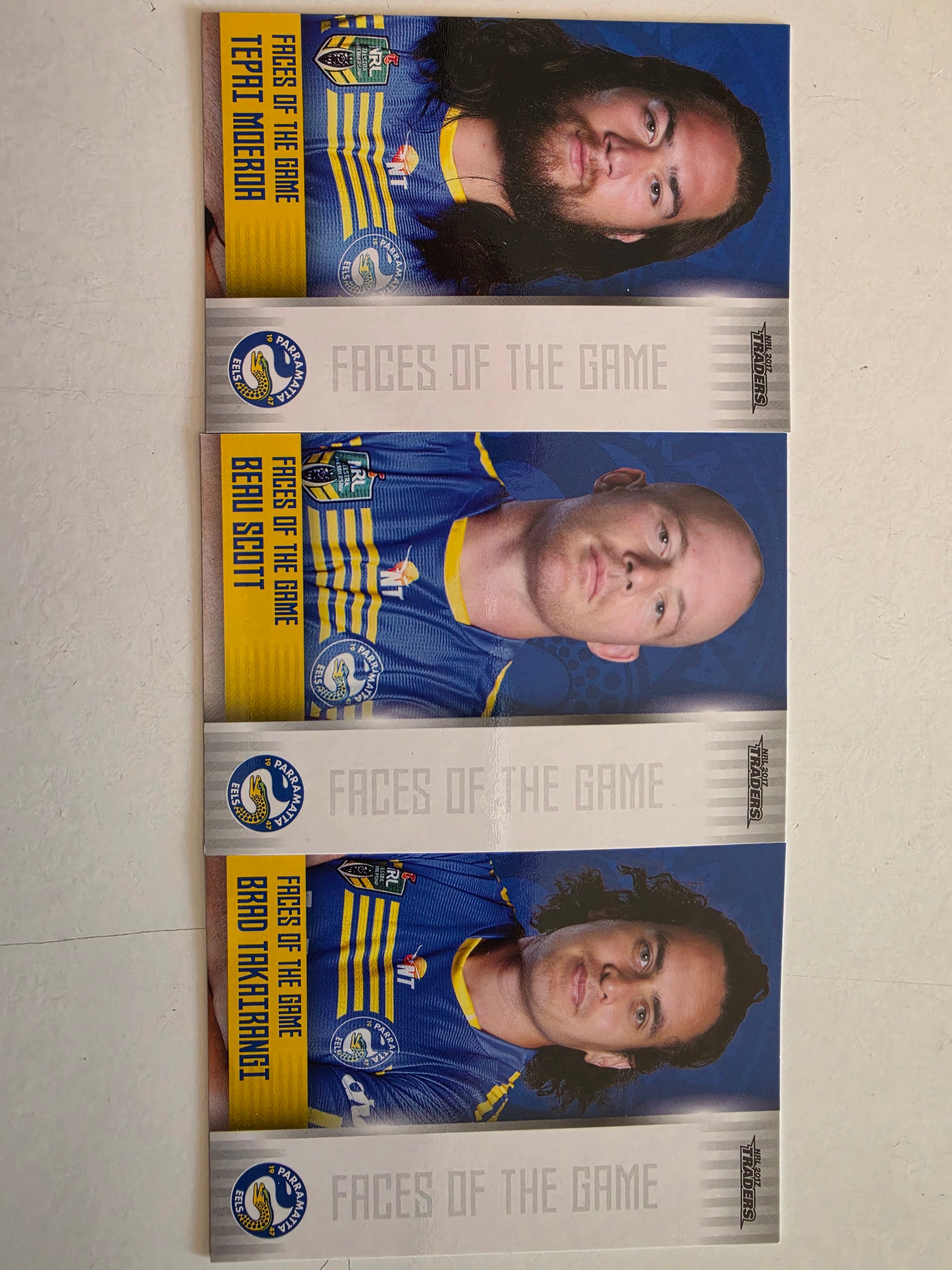 NRL 2017 Traders | Faces of the Game Team Set (3 Cards) Parramatta Eels