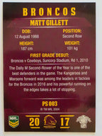 NRL 2017 Traders | Pearl Special #003 | Matt Gillett | Brisbane Broncos