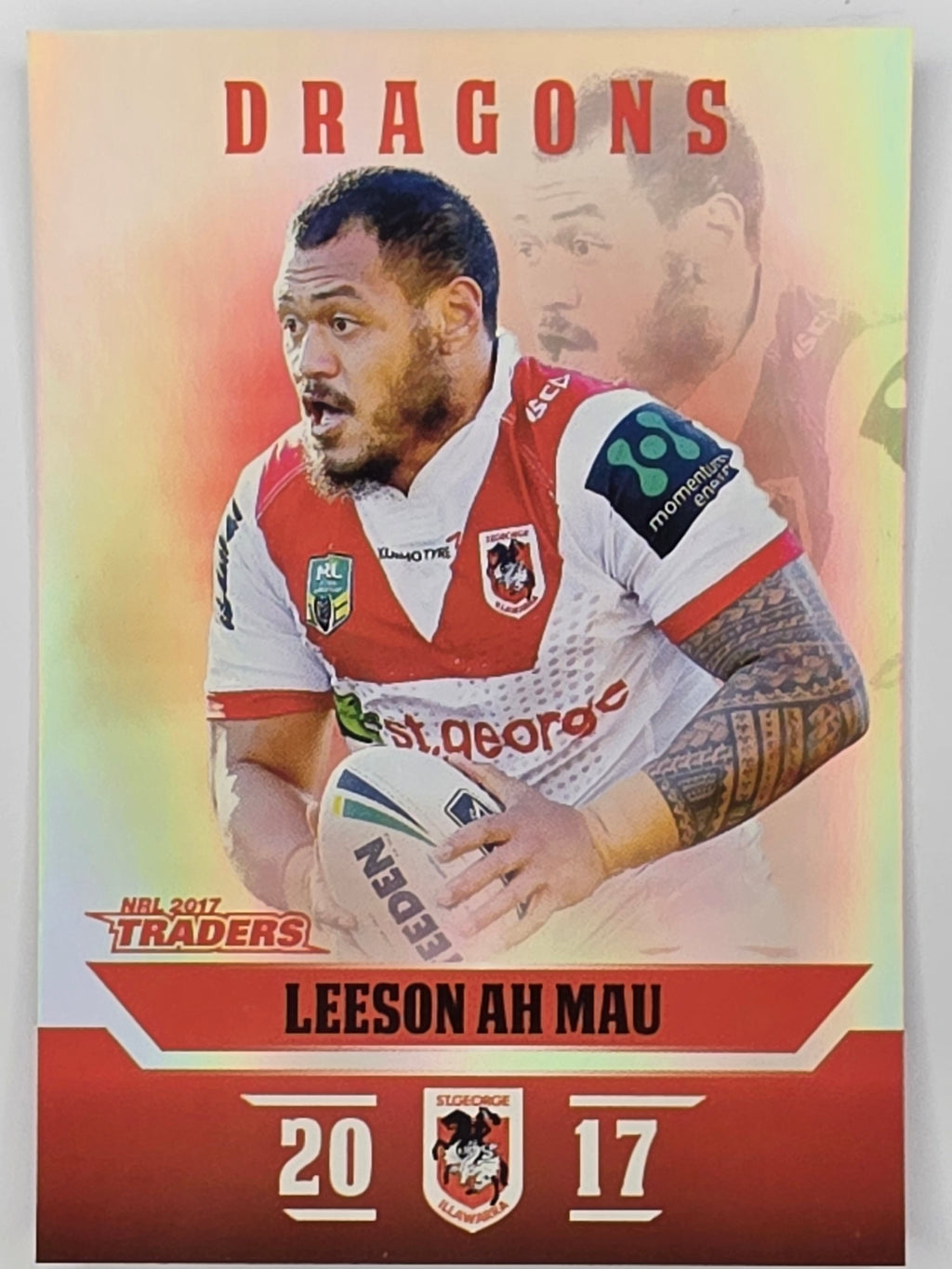 NRL 2017 Traders | Pearl Special #122 | Leeson Ah Mau | St. George Illawarra Dragons