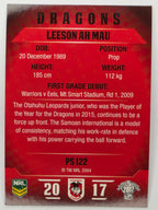 NRL 2017 Traders | Pearl Special #122 | Leeson Ah Mau | St. George Illawarra Dragons