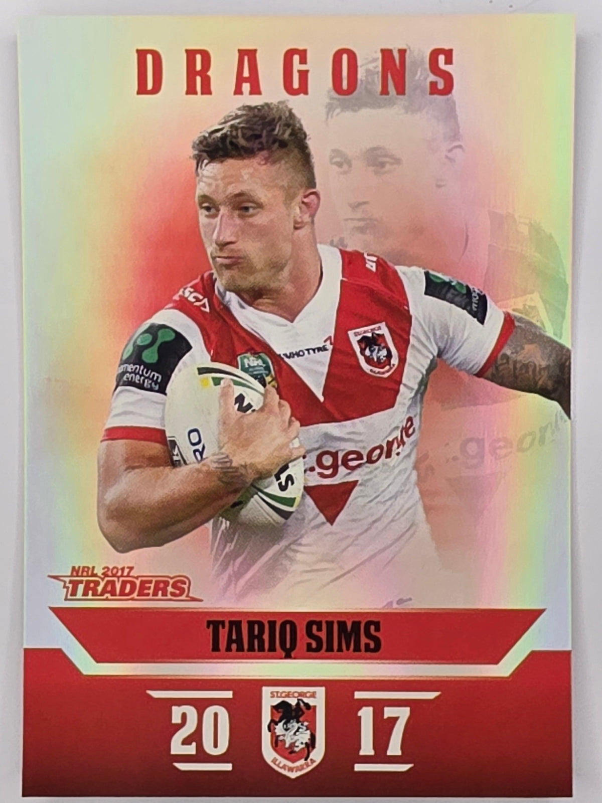 NRL 2017 Traders | Pearl Special #128 | Tariq Sims | St. George Illawarra Dragons