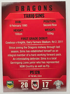 NRL 2017 Traders | Pearl Special #128 | Tariq Sims | St. George Illawarra Dragons