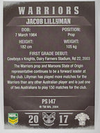 NRL 2017 Traders | Pearl Special #147 | Jacob Lillyman | Warriors