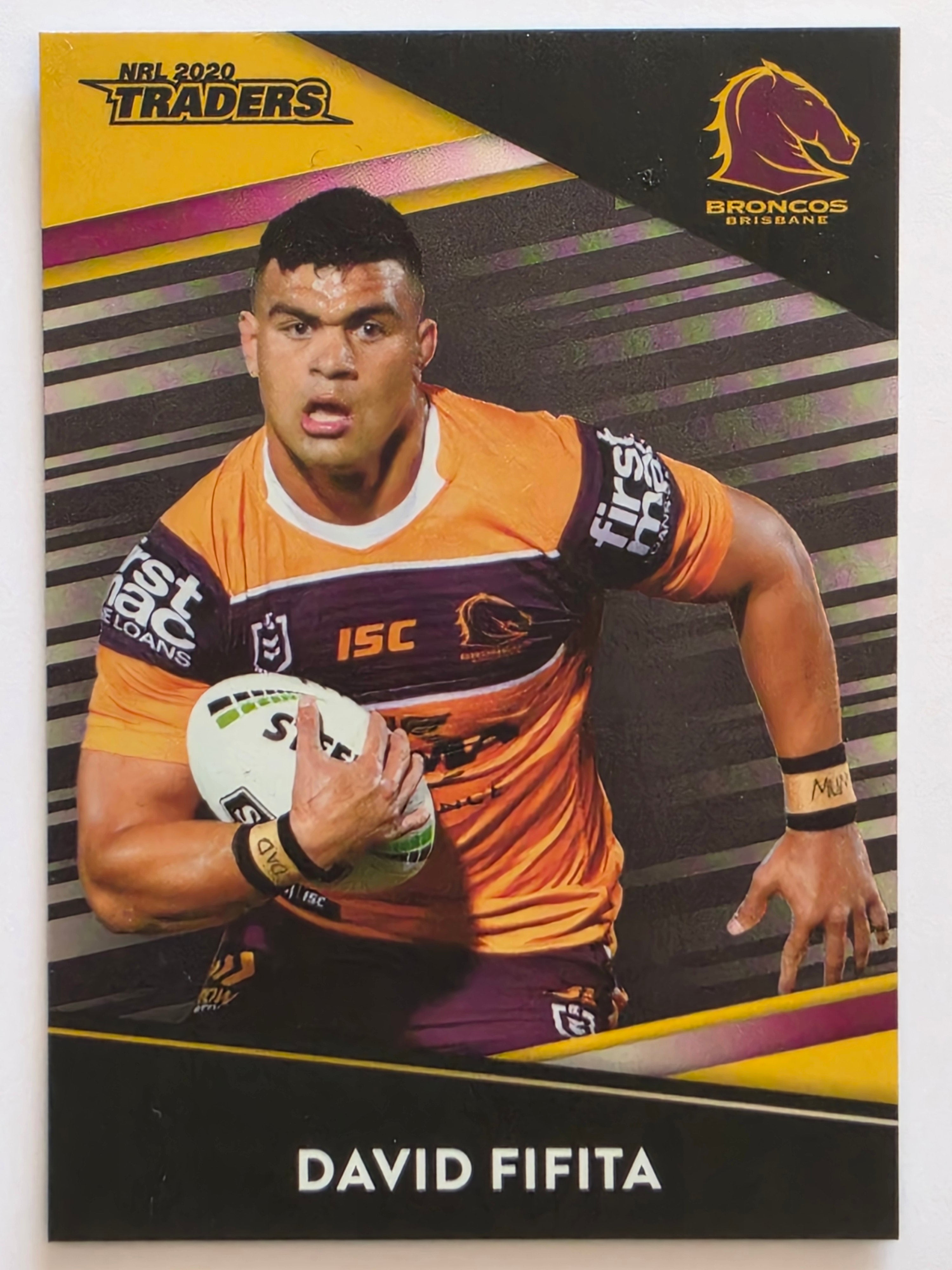 NRL 2020 Traders Platinum Parallel #PS003 David Fifita Brisbane Broncos