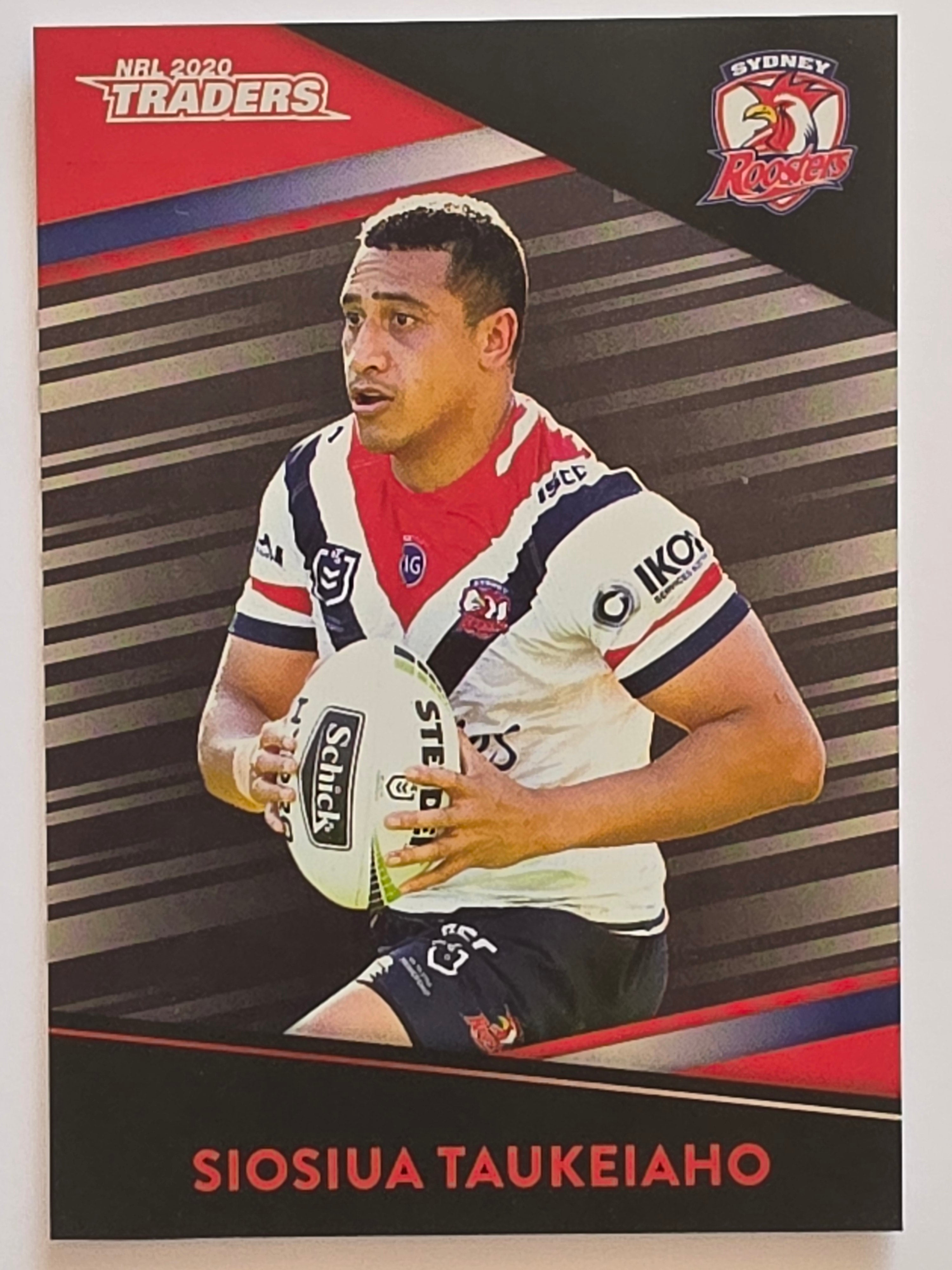 NRL 2020 Traders Platinum Parallel #PS138 Siosiua Taukeiaho Sydney Roosters