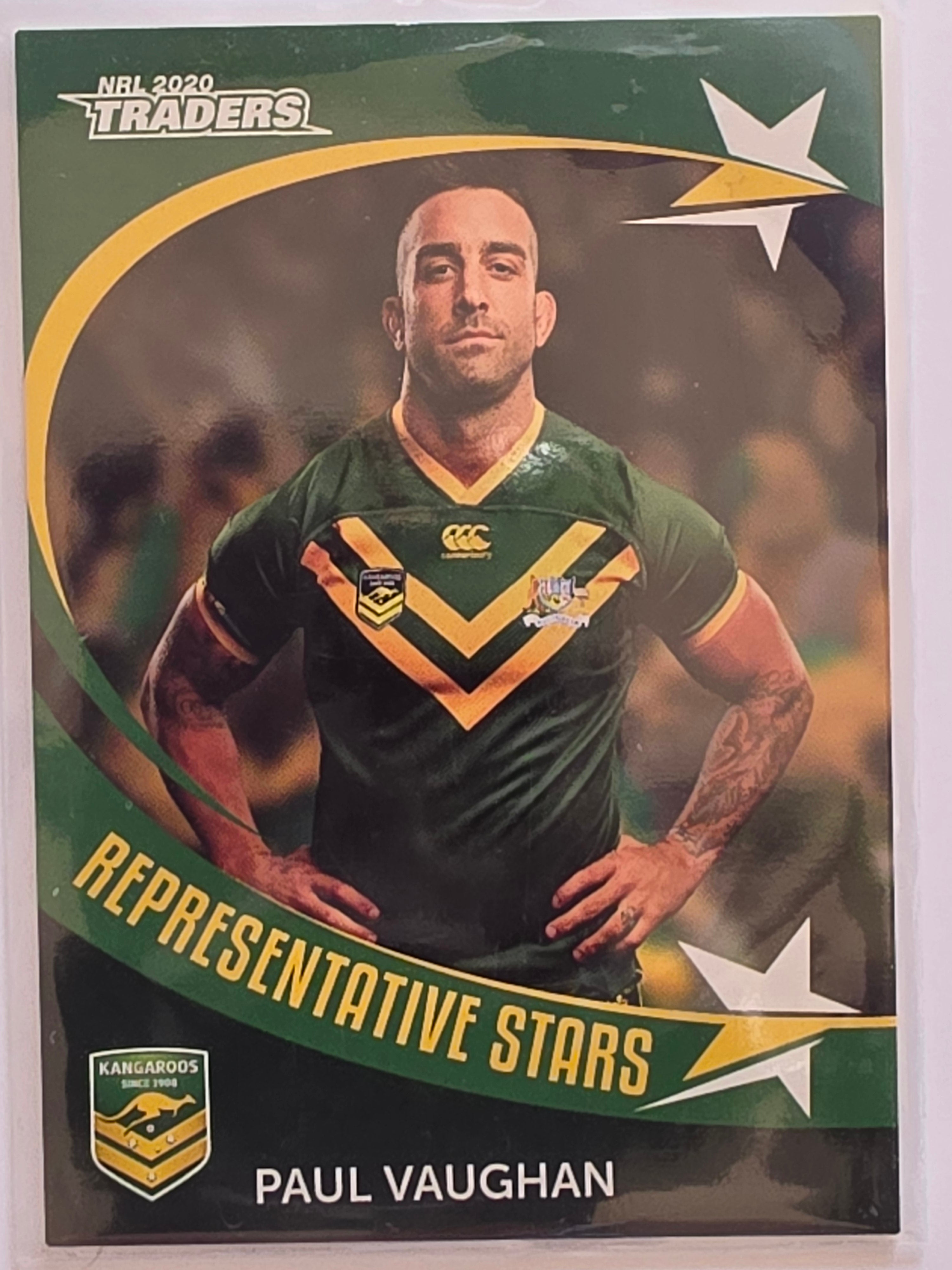 NRL 2020 Traders Representative Stars #RS08 Paul Vaughn Australian Kangaroos