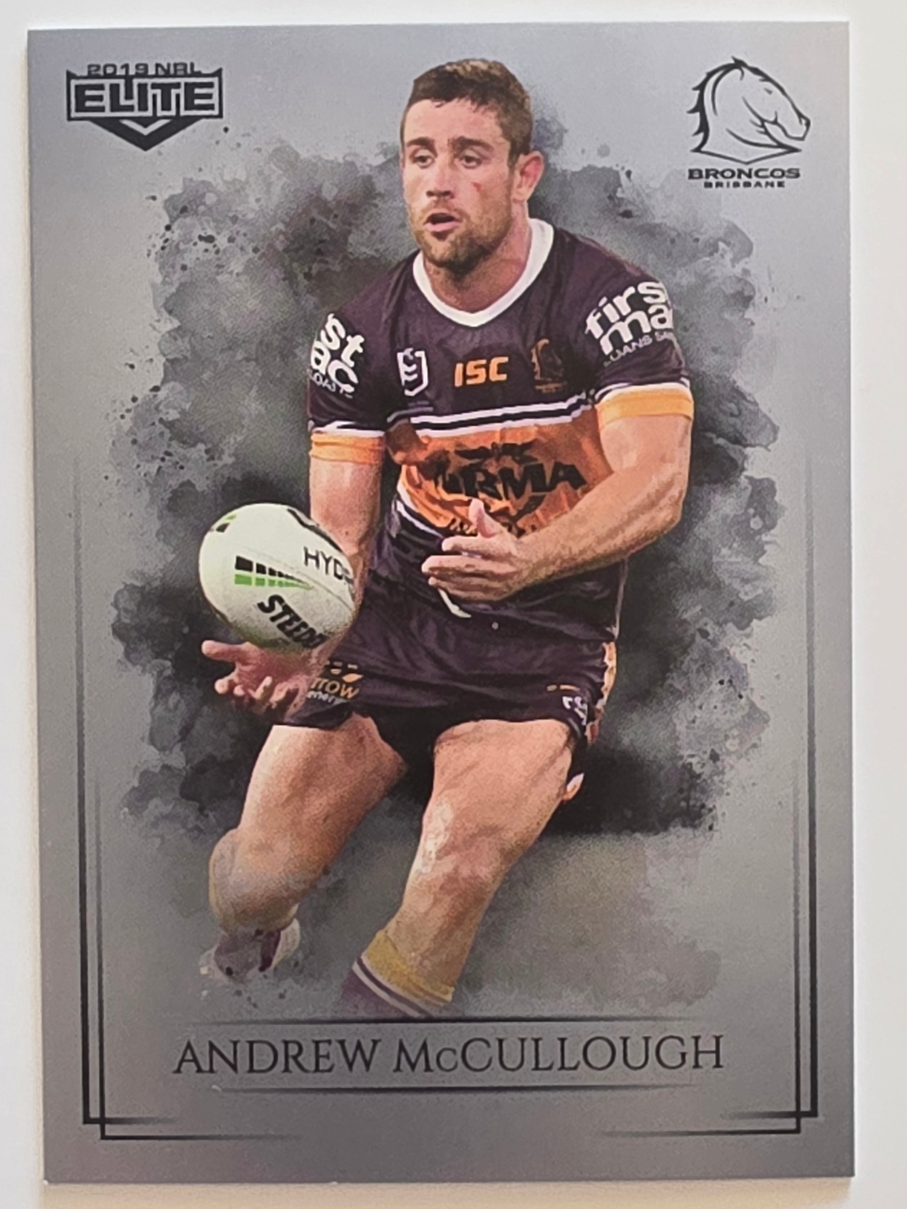 NRL 2019 Elite Silver Parallel #5 Andrew McCullough Brisbane Broncos