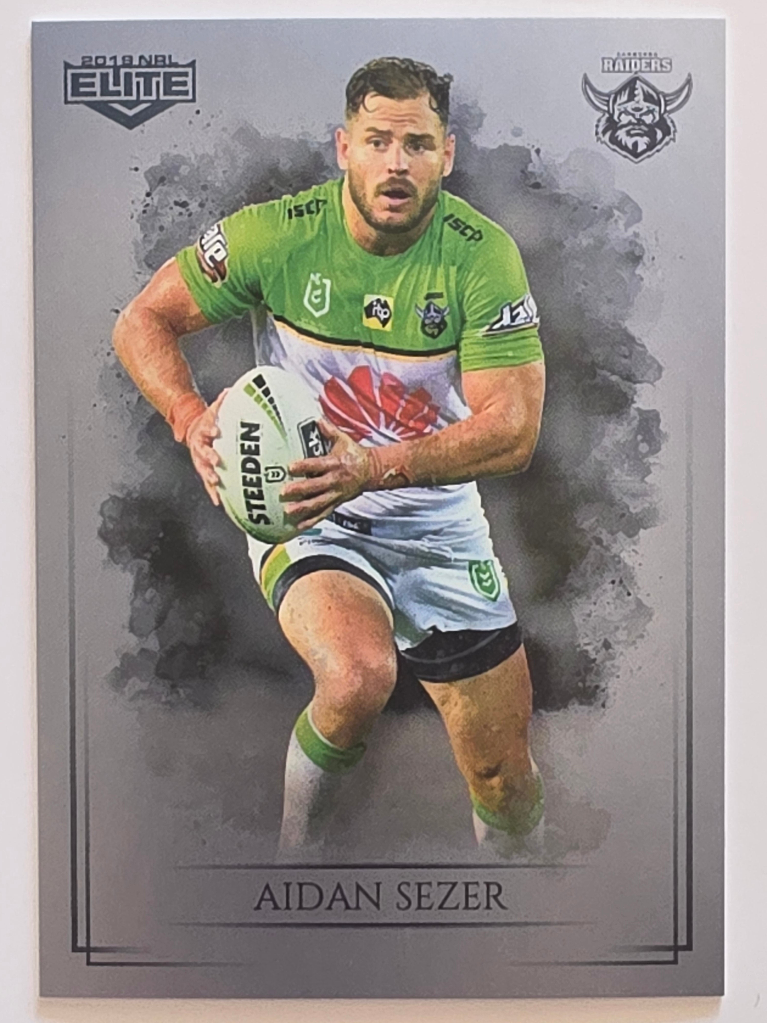 NRL 2019 Elite Silver Parallel #17 Aidan Sezer Canberra Raiders