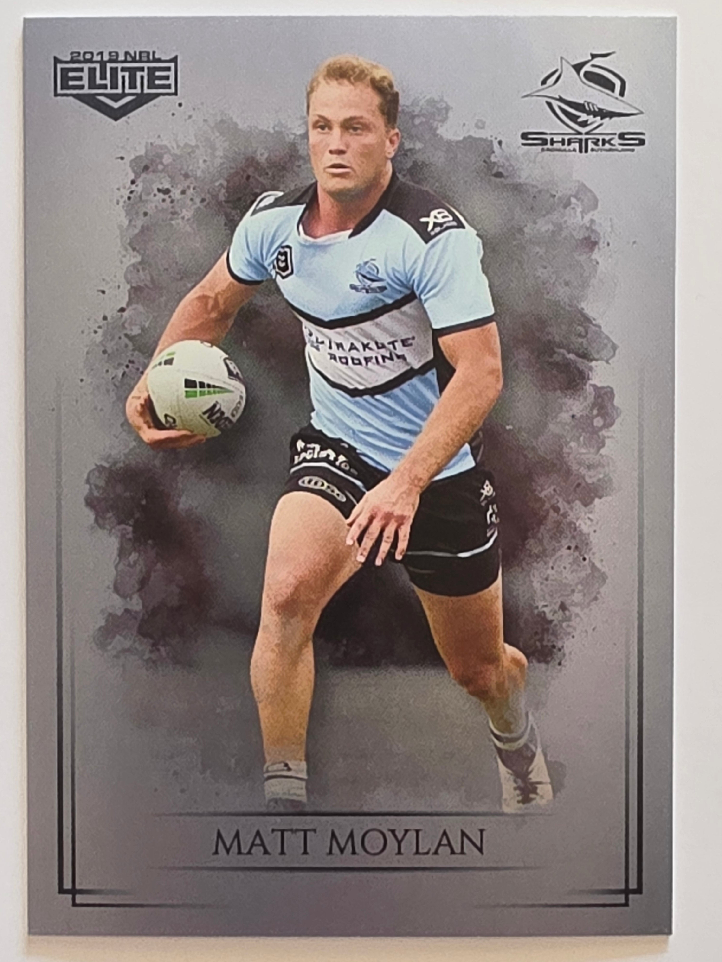 NRL 2019 Elite Silver Parallel #33 Matt Moylan Cronulla Sutherland Sharks