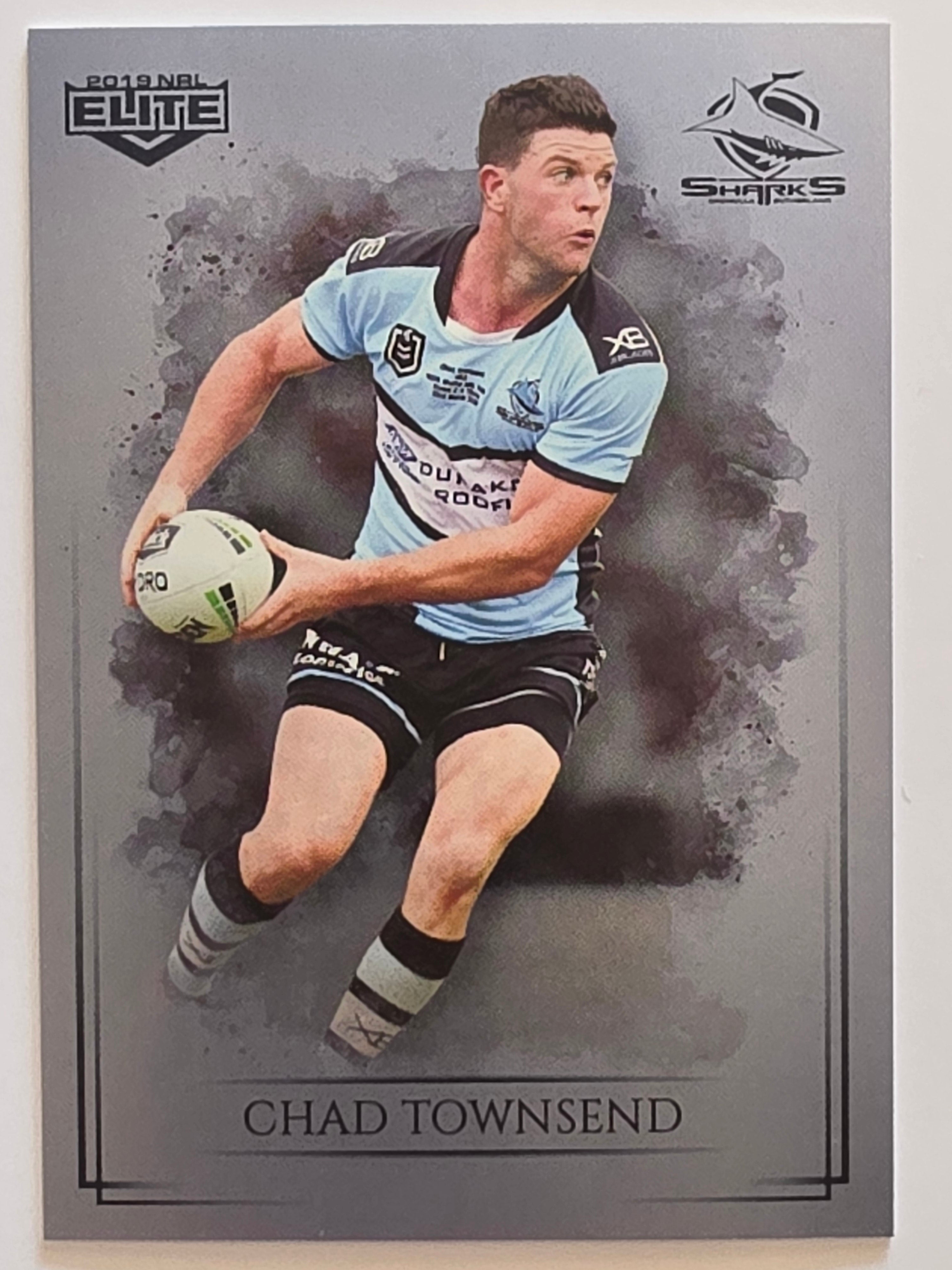 NRL 2019 Elite Silver Parallel #35 Chad Townsend Cronulla Sutherland Sharks