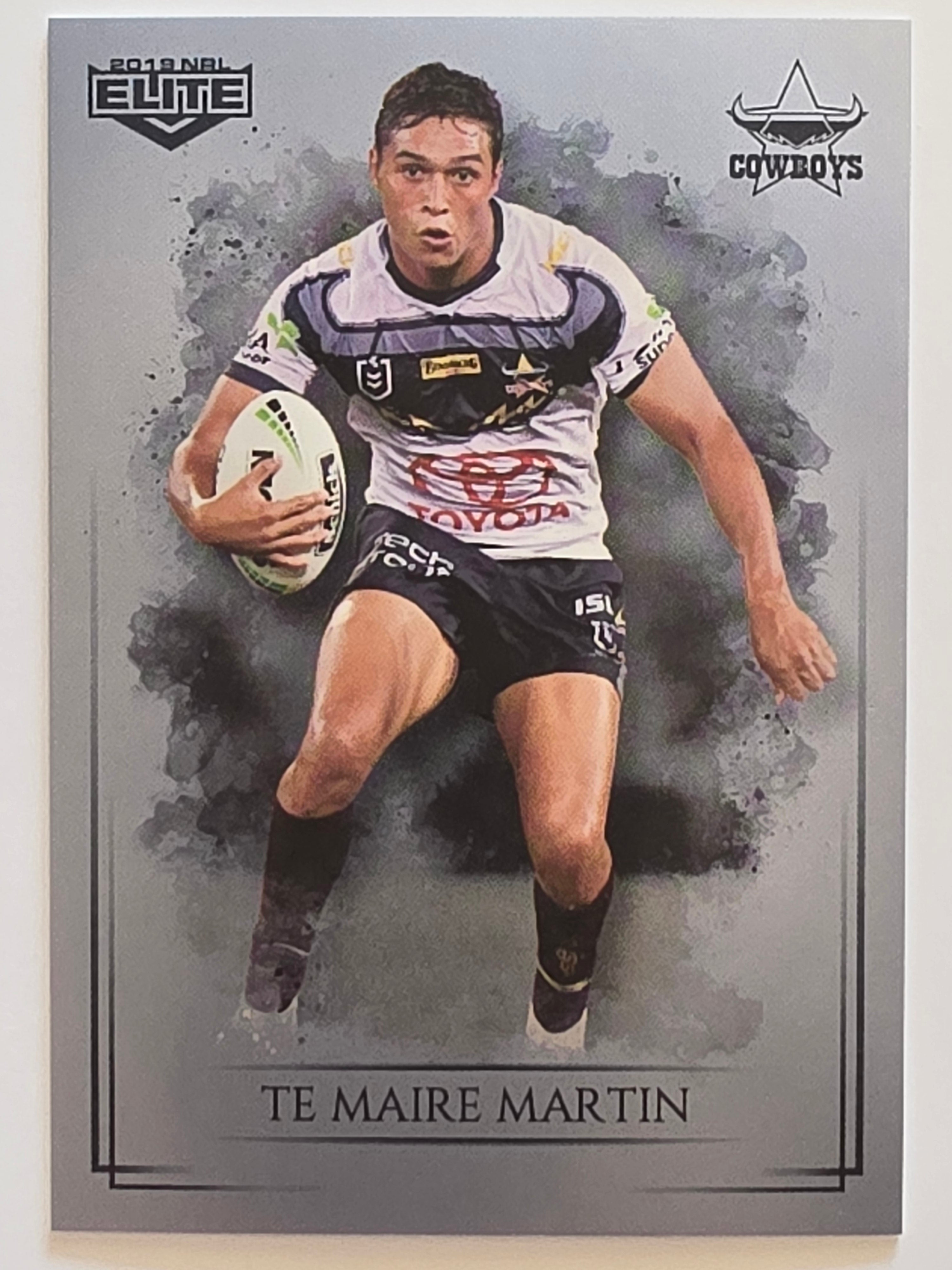 NRL 2019 Elite Silver Parallel #77 Te Maire Martin North Queensland Cowboys