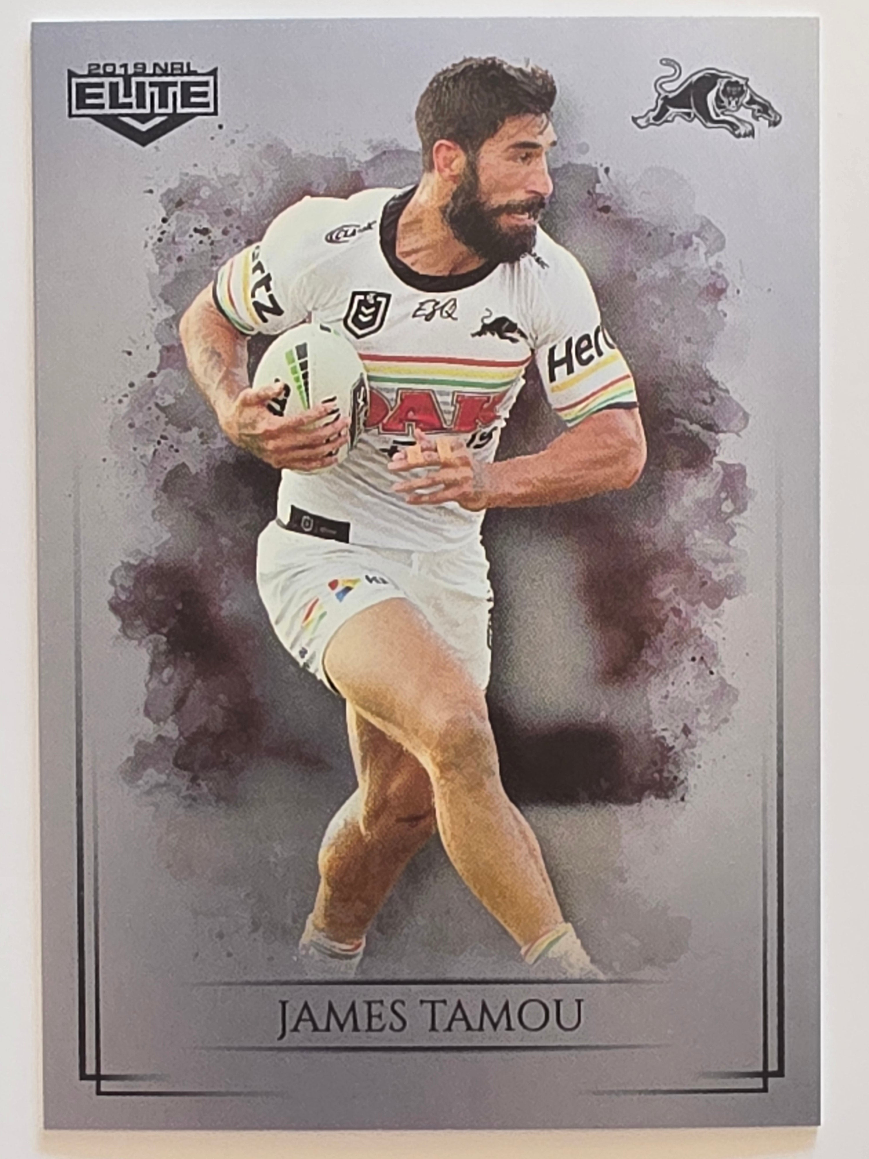 NRL 2019 Elite Silver Parallel #98 James Tamou Penrith Panthers