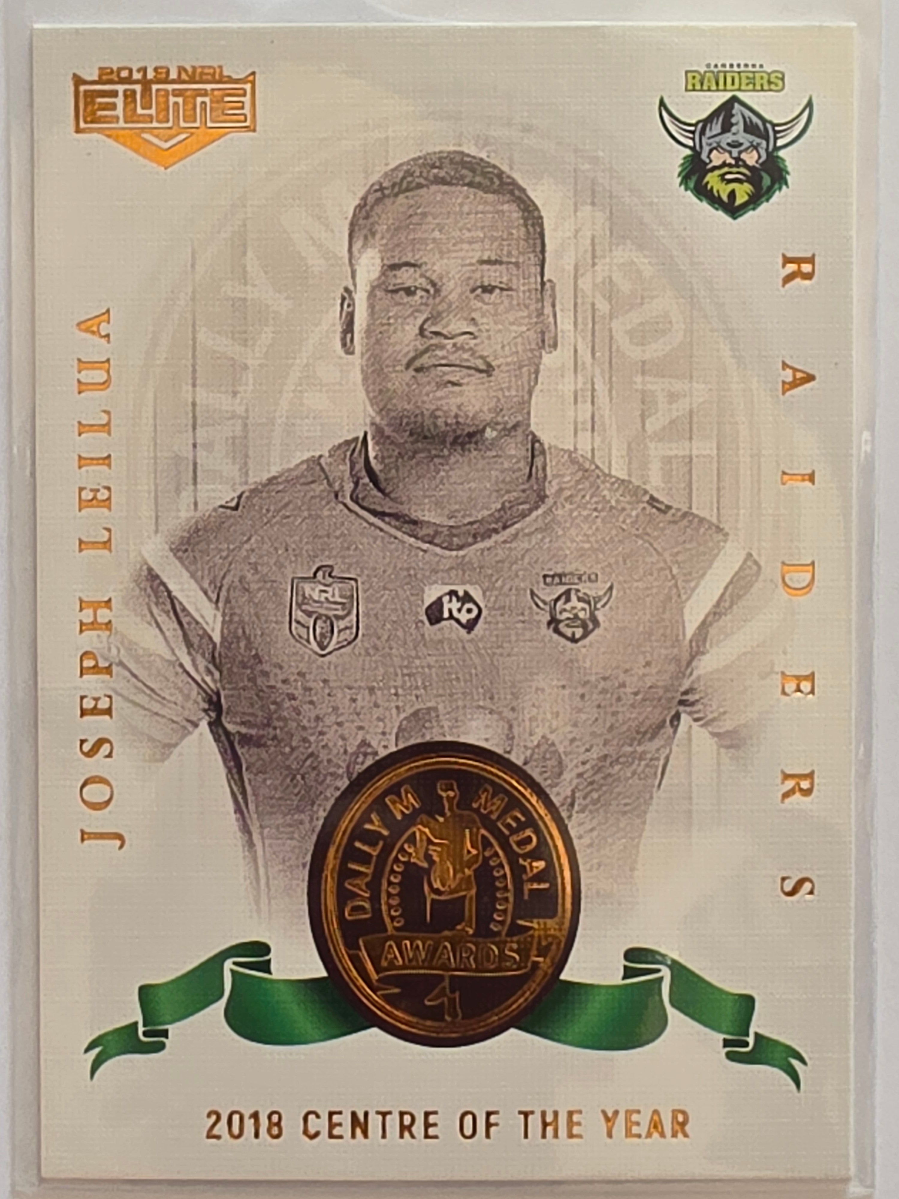 NRL 2019 Elite Dally M Awards #DM04 Joseph Leilua Canberra Raiders