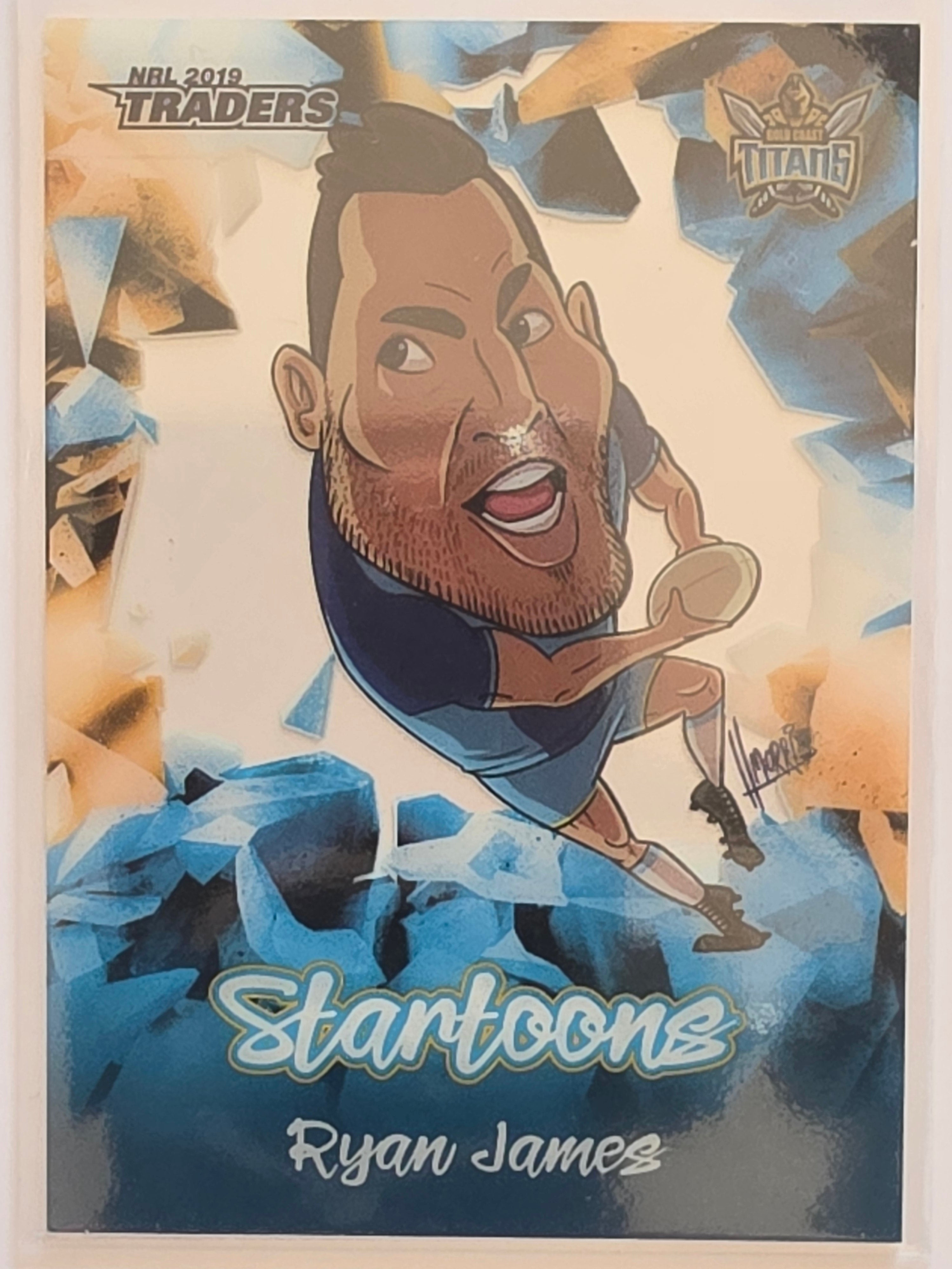 NRL 2019 Traders Startoons #ST06 Ryan James Gold Coast Titans