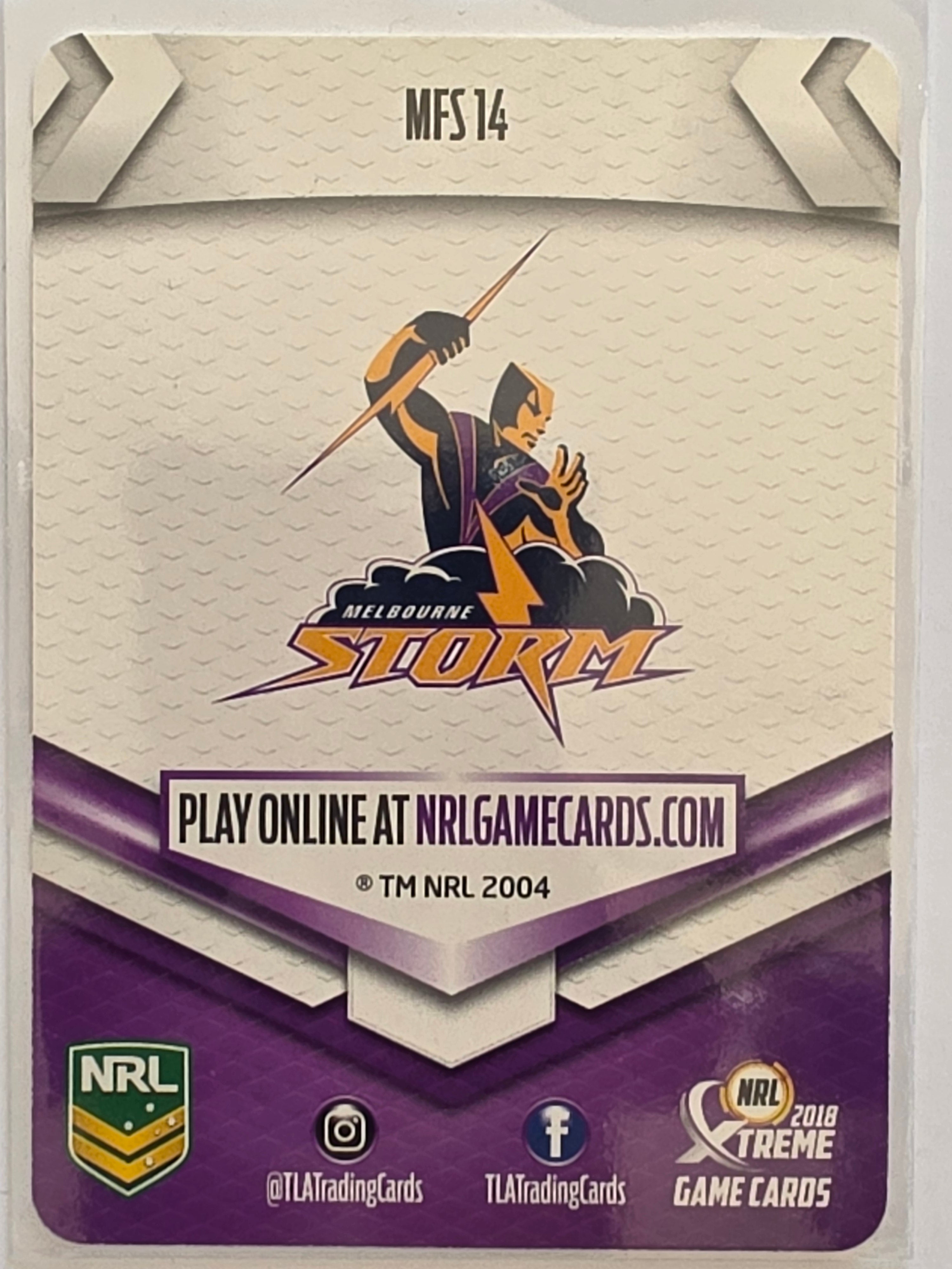 NRL 2018 Xtreme Mini Footy Stars #MFS14 Cameron Smith Melbourne Storm