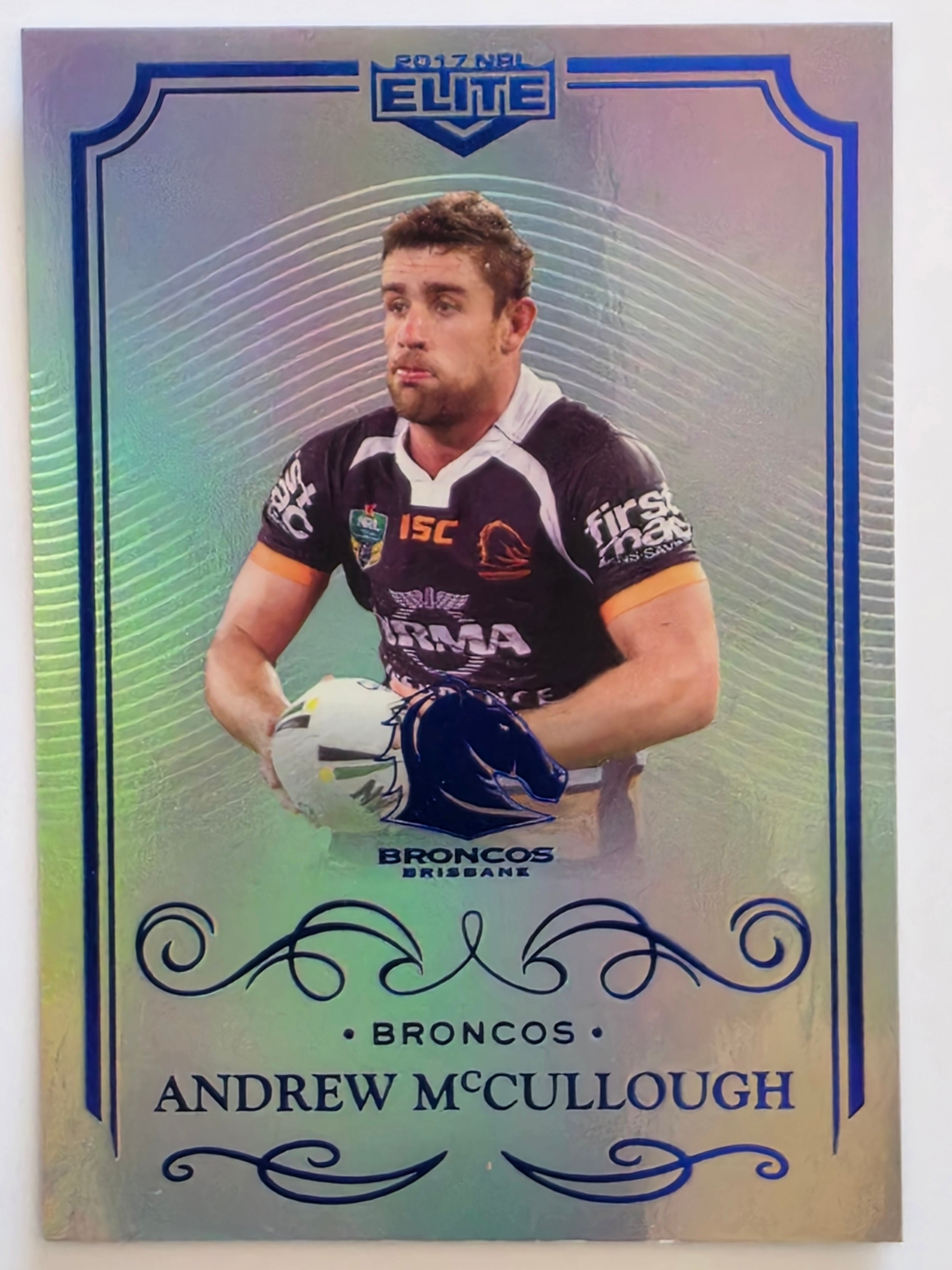 NRL 2017 Elite | Silver Special #SS007 Andrew McCullough Brisbane Broncos