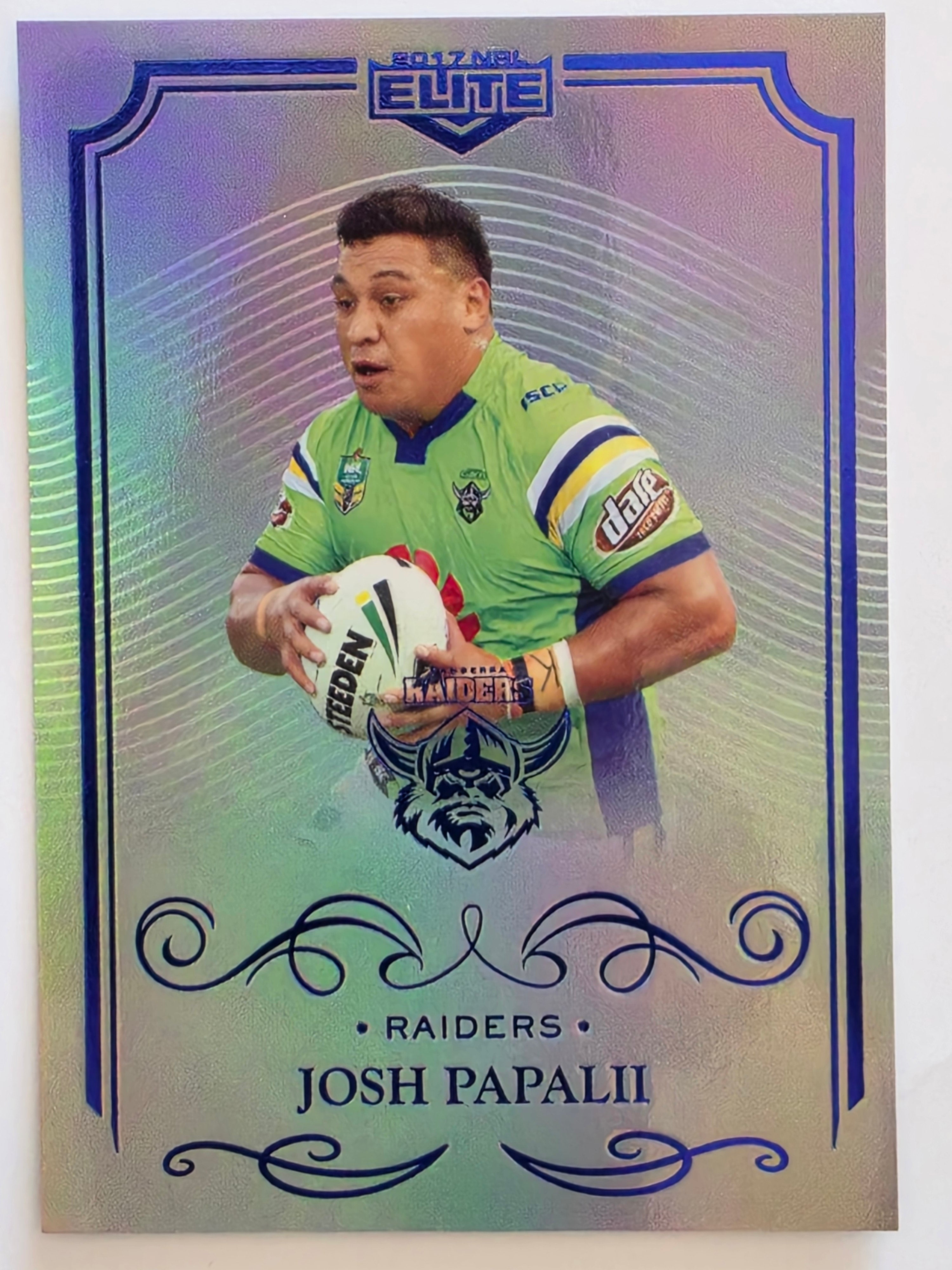 NRL 2017 Elite | Silver Special #SS016 Josh Papalii Canberra Raiders