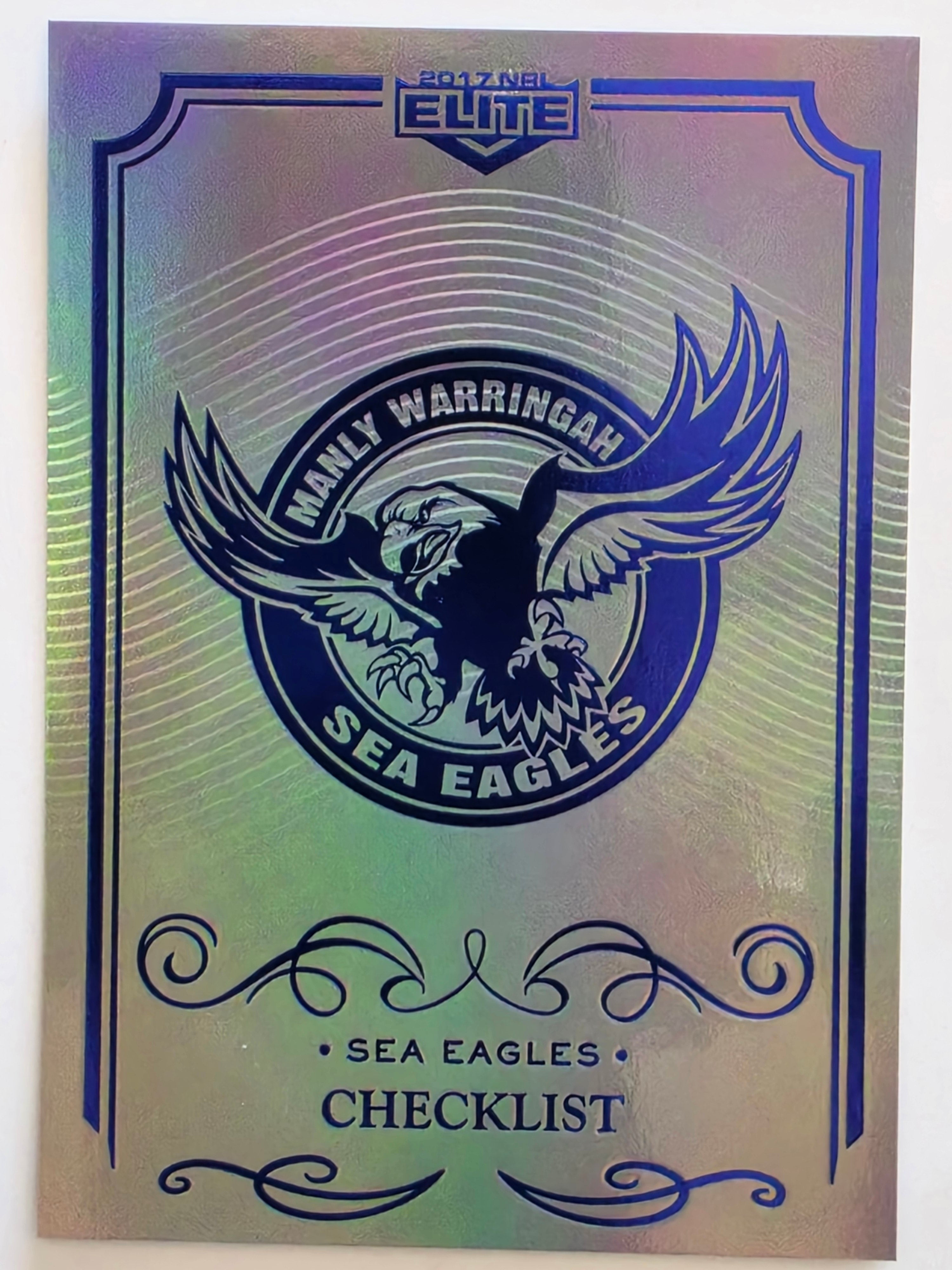 NRL 2017 Elite | Silver Special #SS051 Manly Warringah Sea Eagles Checklist