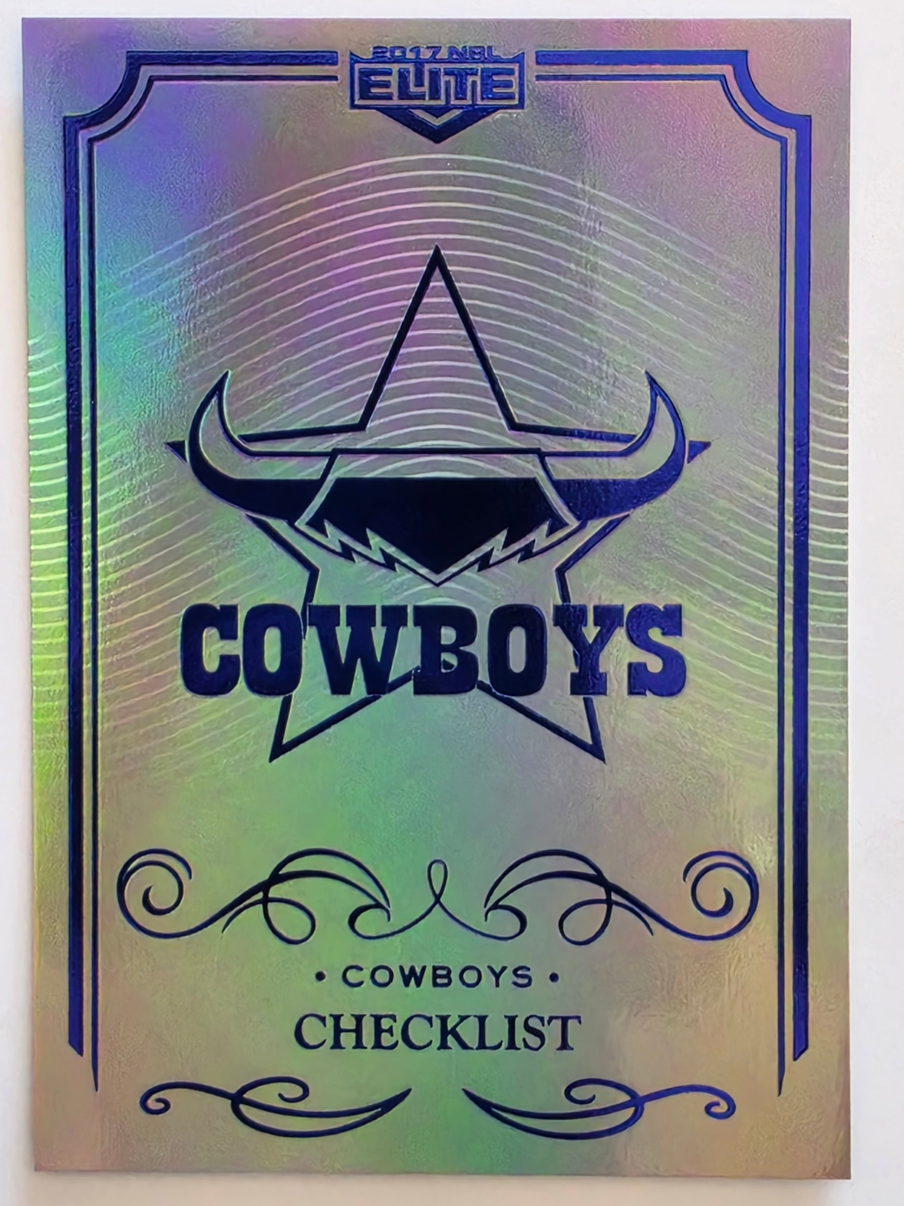 NRL 2017 Elite | Silver Special #SS081 North Queensland Cowboys Checklist
