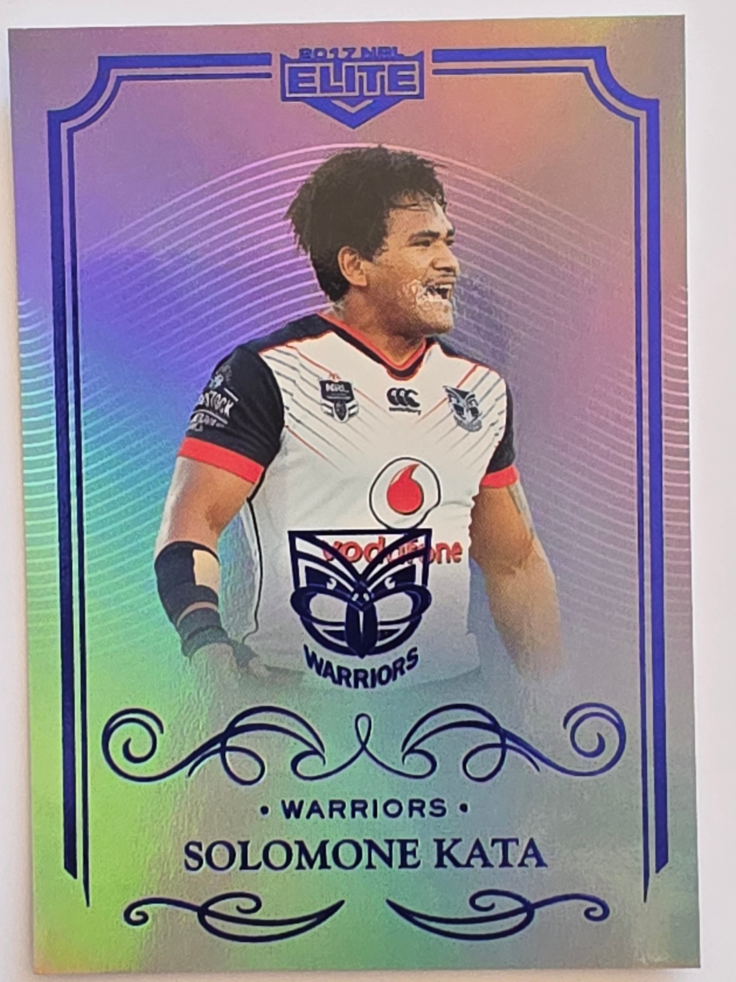 NRL 2017 Elite | Silver Special #SS145 Solomone Kata New Zealand Warriors