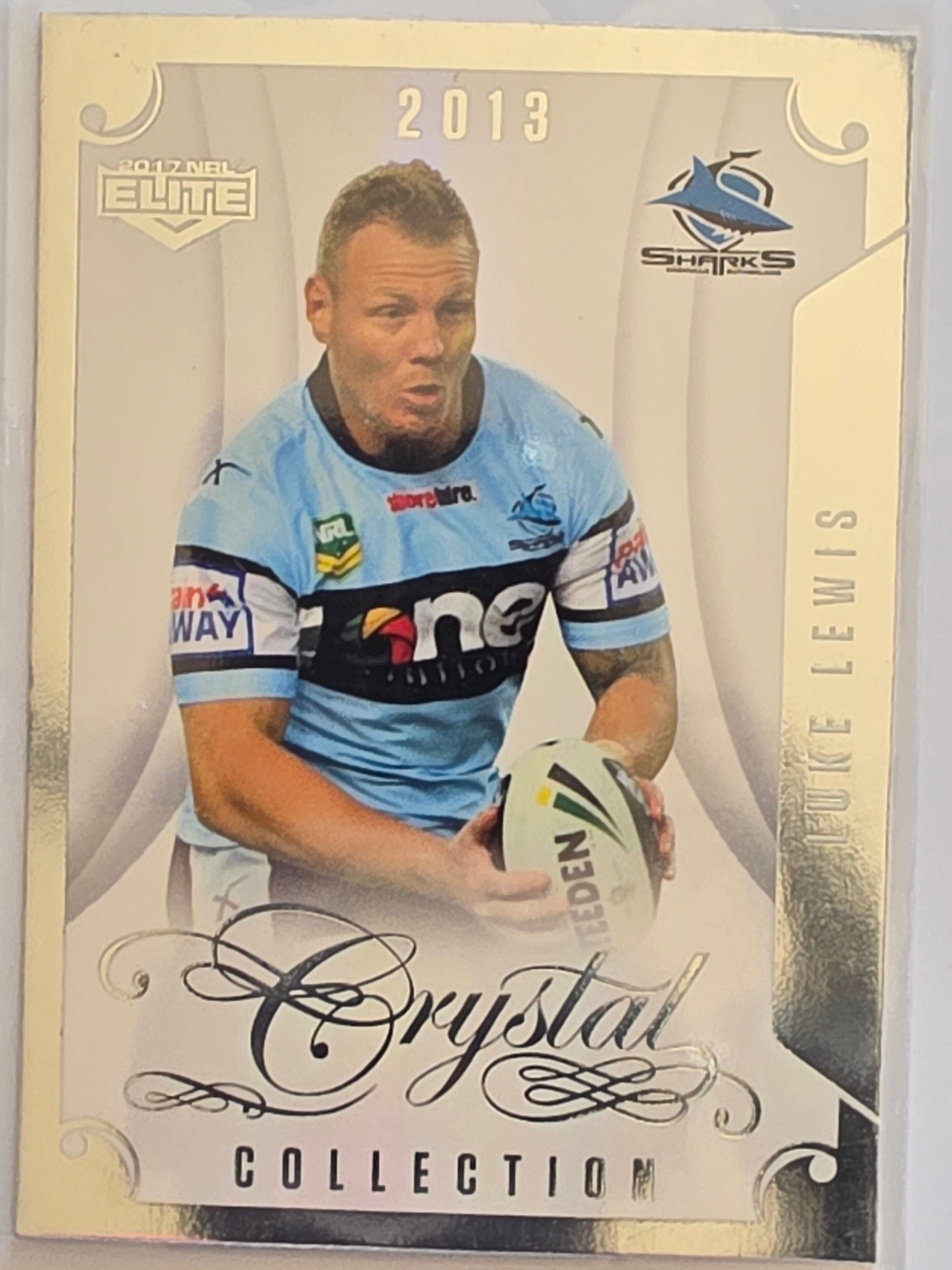 NRL 2017 Elite |Crystal Collection #CC12 Luke Lewis Cronulla Sharks