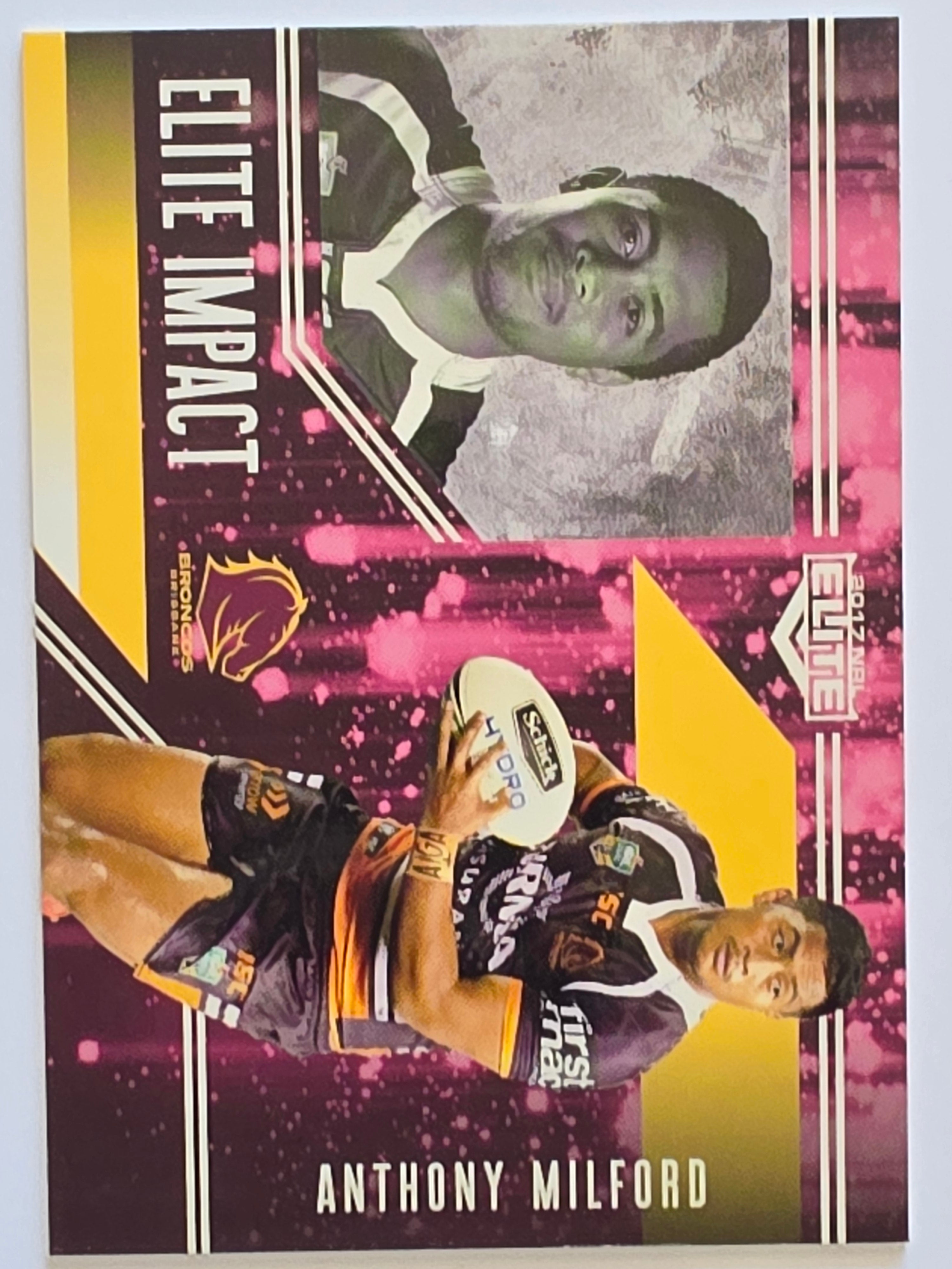 NRL 2017 Elite |Elite Impact #EI04 Anthony Milford Brisbane Broncos