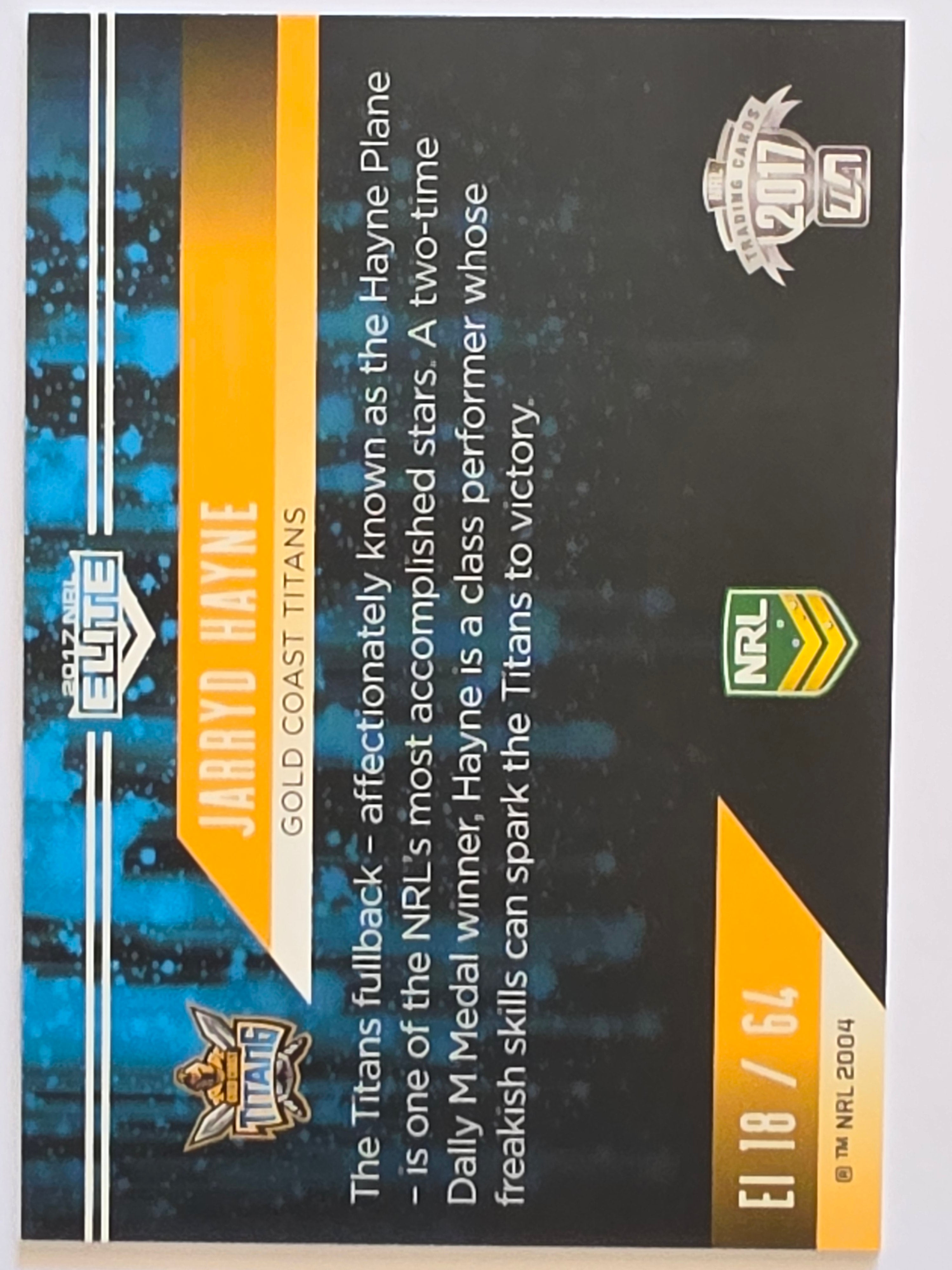 NRL 2017 Elite |Elite Impact #EI18 Jarryd Hayne Gold Coast Titans