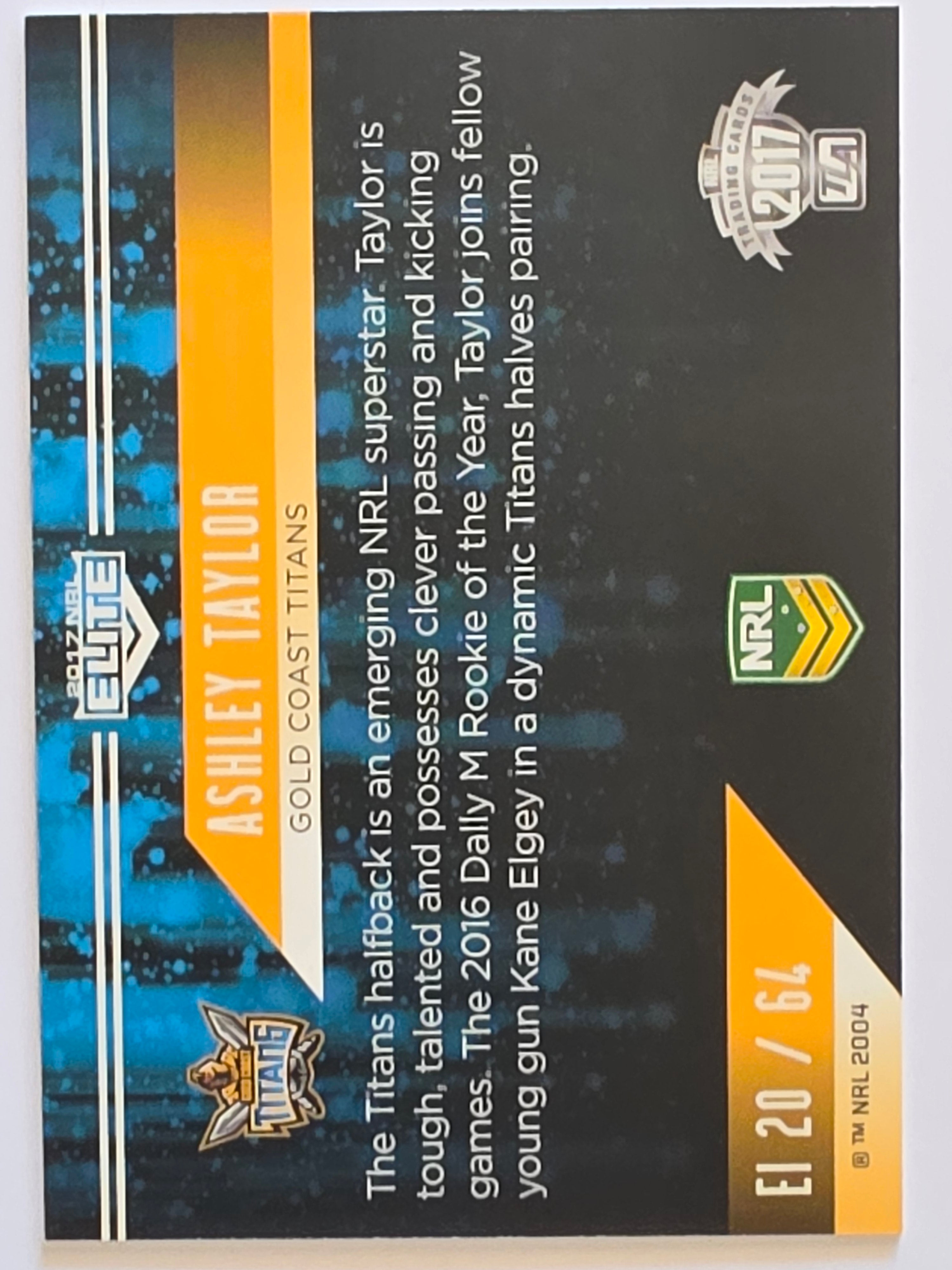 NRL 2017 Elite |Elite Impact #EI20 Ashley Taylor Gold Coast Titans