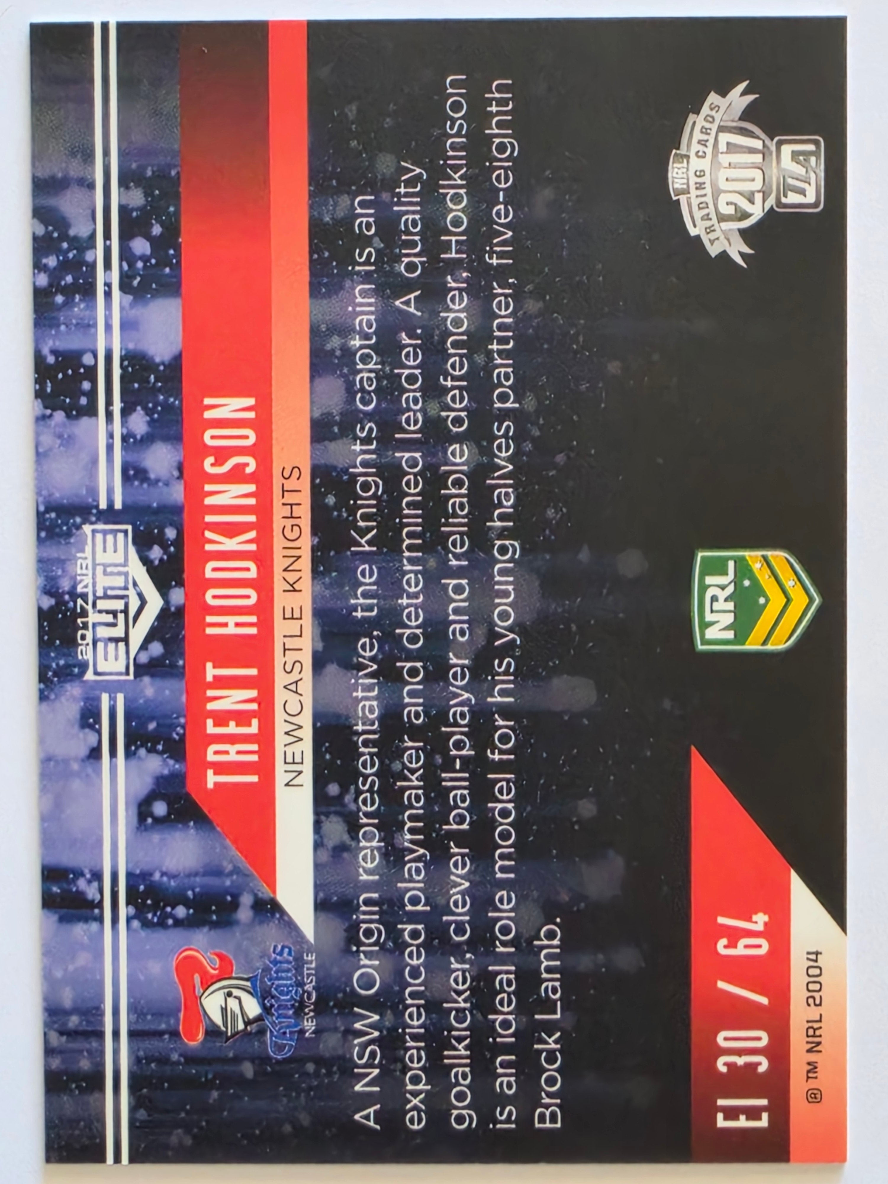 NRL 2017 Elite |Elite Impact #EI30 Trent Hodkinson Newcastle Knights