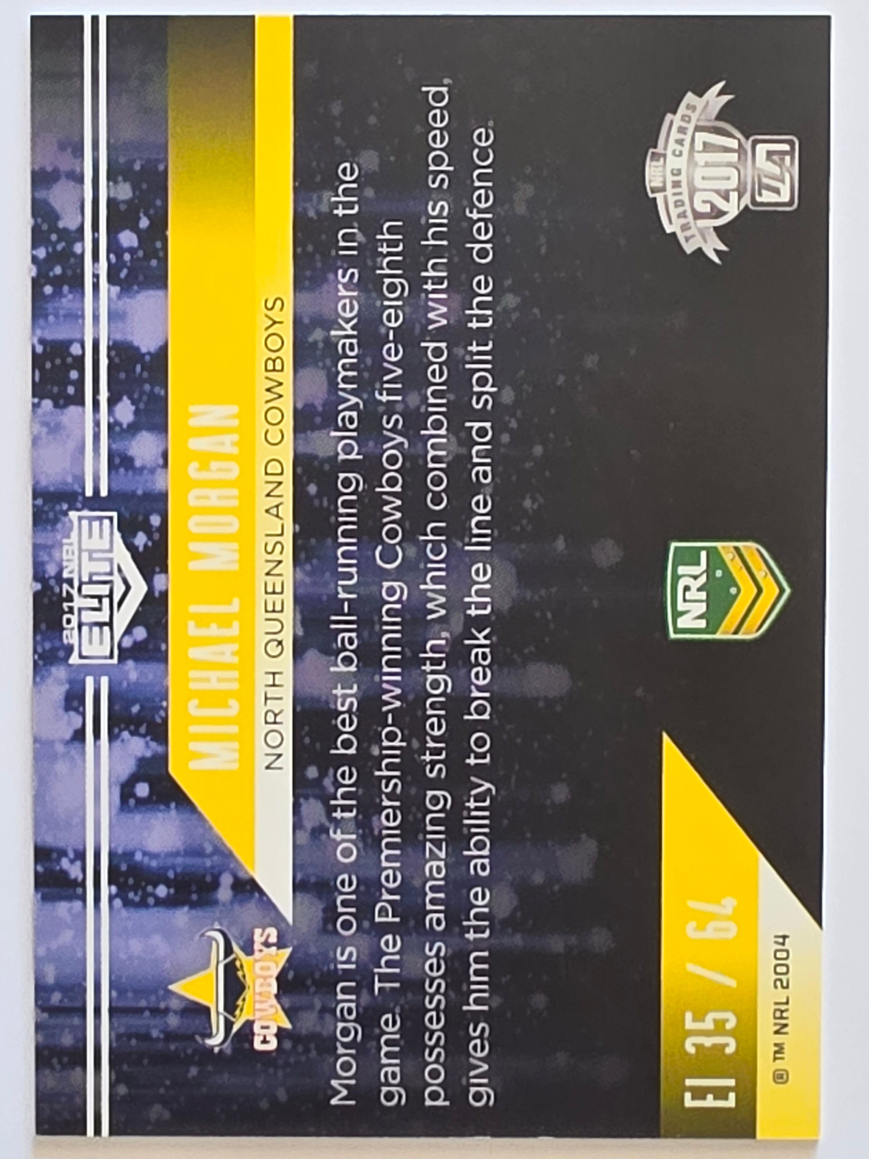 NRL 2017 Elite |Elite Impact #EI35 Michael Morgan North Queensland Cowboys