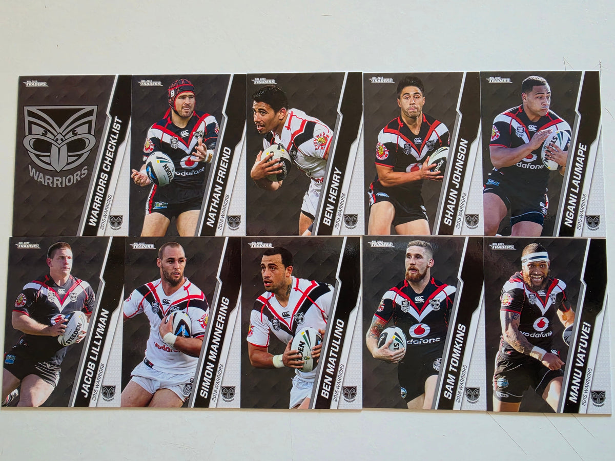 NRL 2015 Traders | New Zealand Warriors Base Team Set
