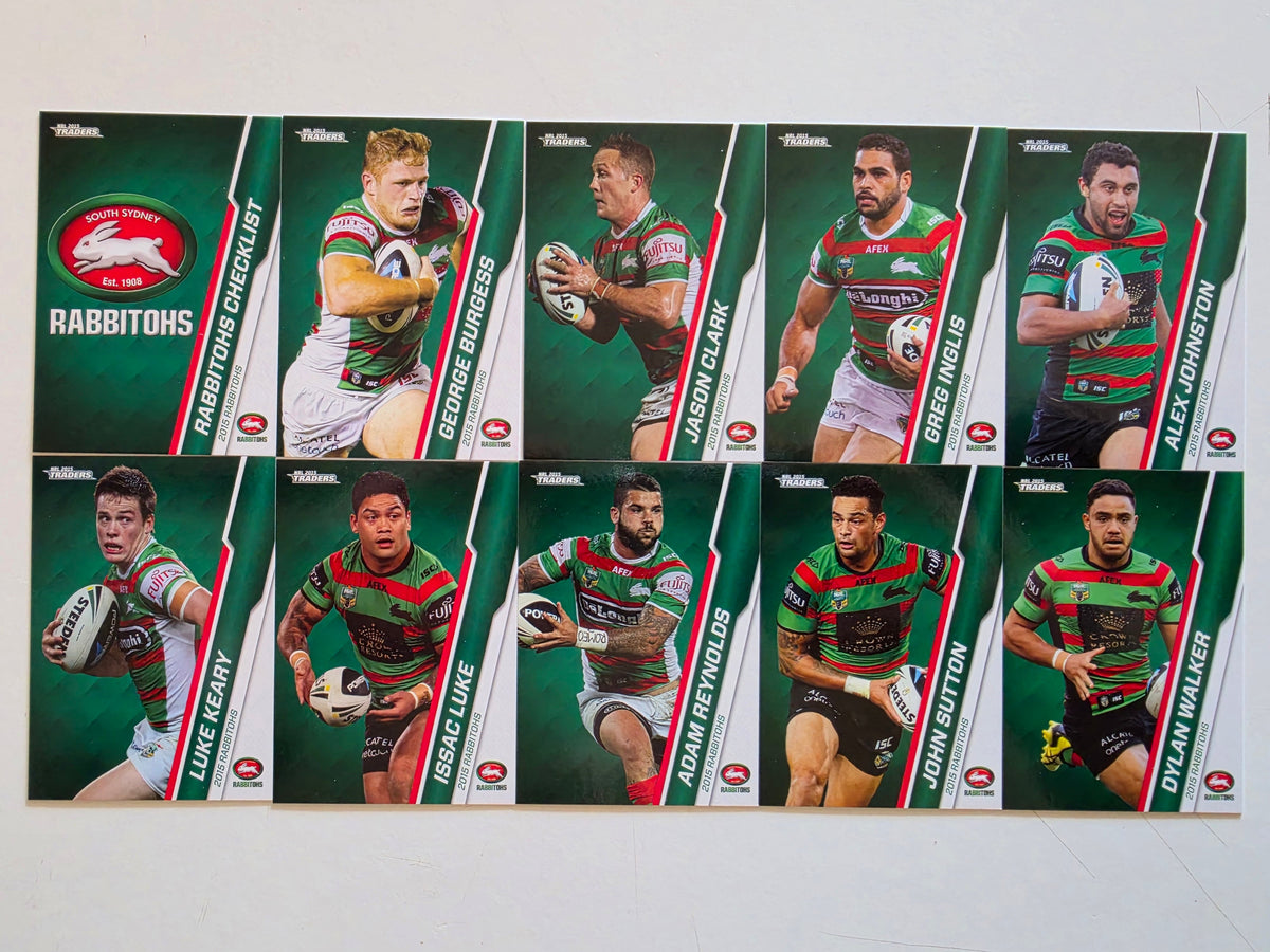 NRL 2015 Traders | South Sydney Rabbitohs Base Team Set