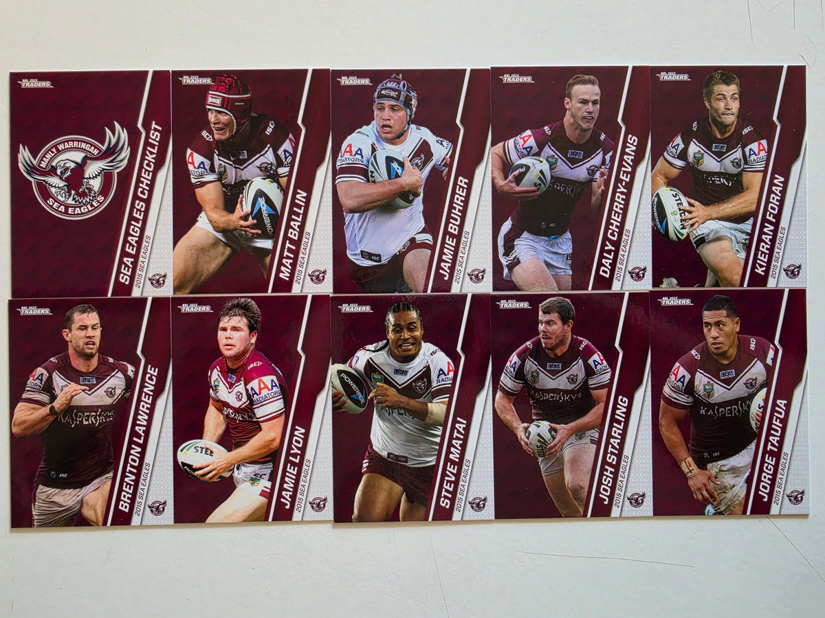 NRL 2015 Traders | Manly Warringah Sea Eagles Base Team Set
