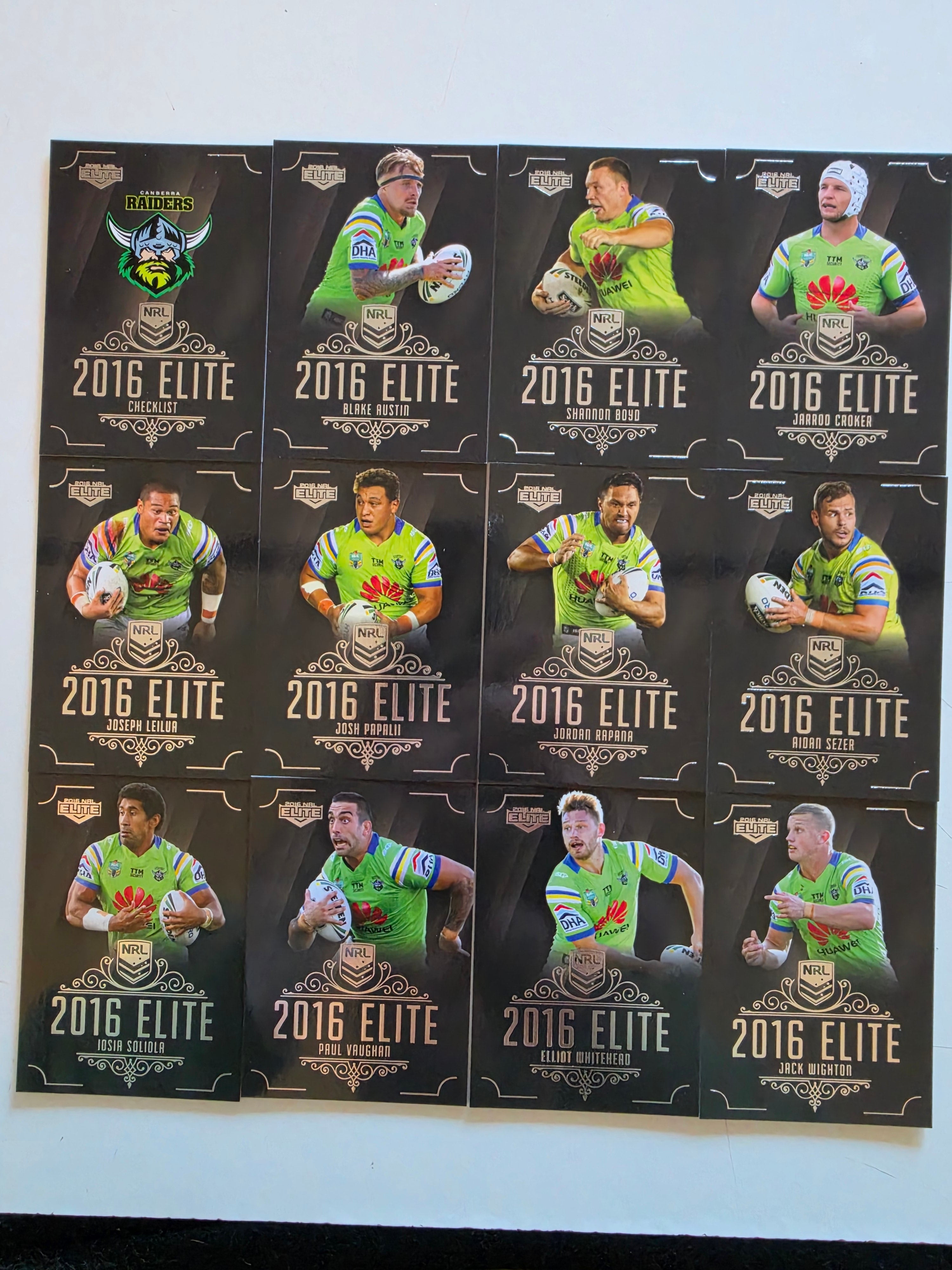 NRL 2016 Elite | Canberra Raiders Base Team Set
