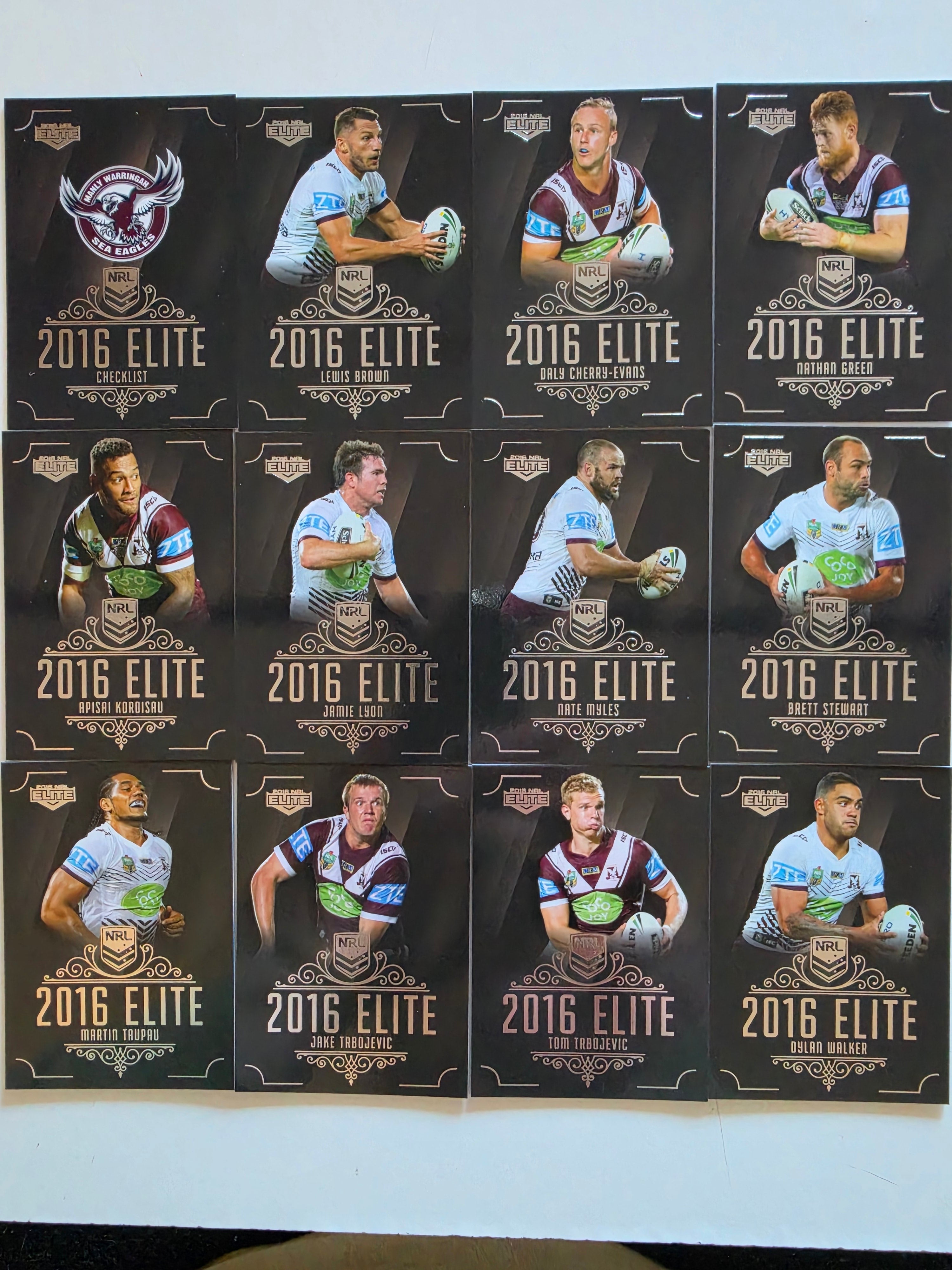 NRL 2016 Elite | Manly Warringah Sea Eagles Base Team Set