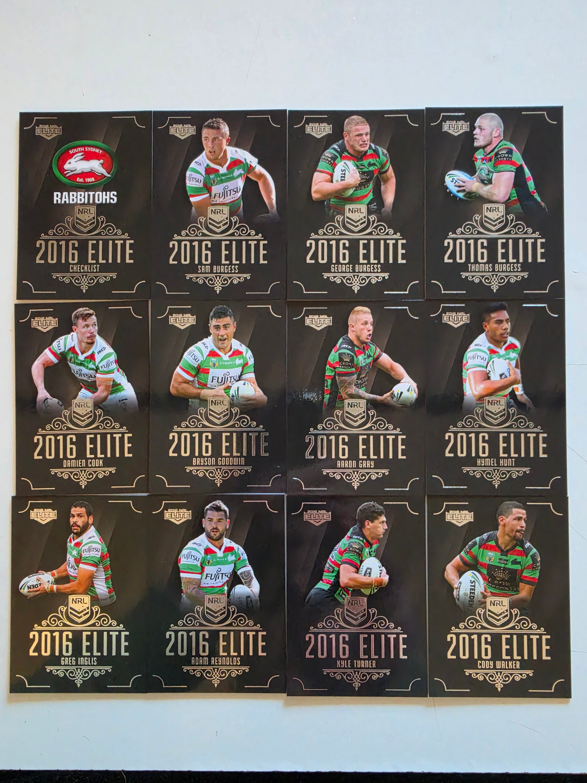 NRL 2016 Elite | South Sydney Rabbitohs Base Team Set