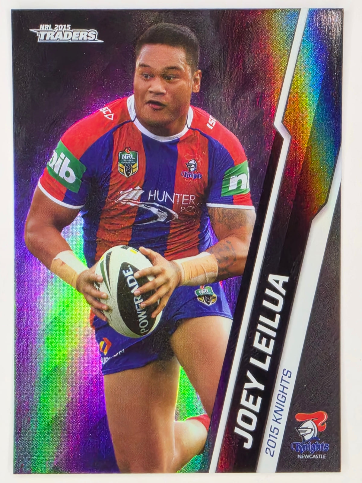 NRL 2015 Traders | Black Parallel #PS66 Joey Leilua Newcastle Knights