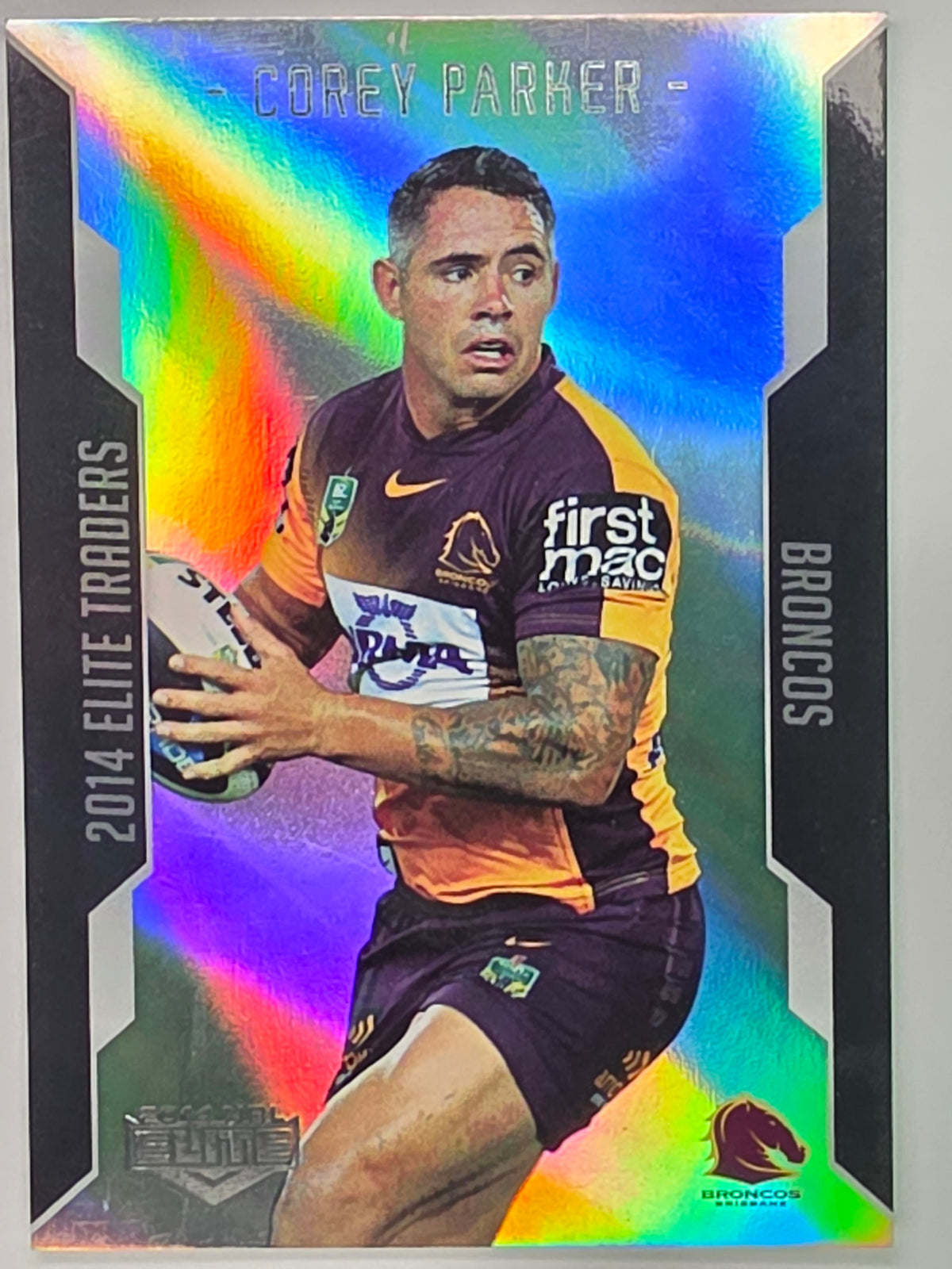 NRL 2014 Elite | Silver Parallel #P2 | Corey Parker | Brisbane Broncos