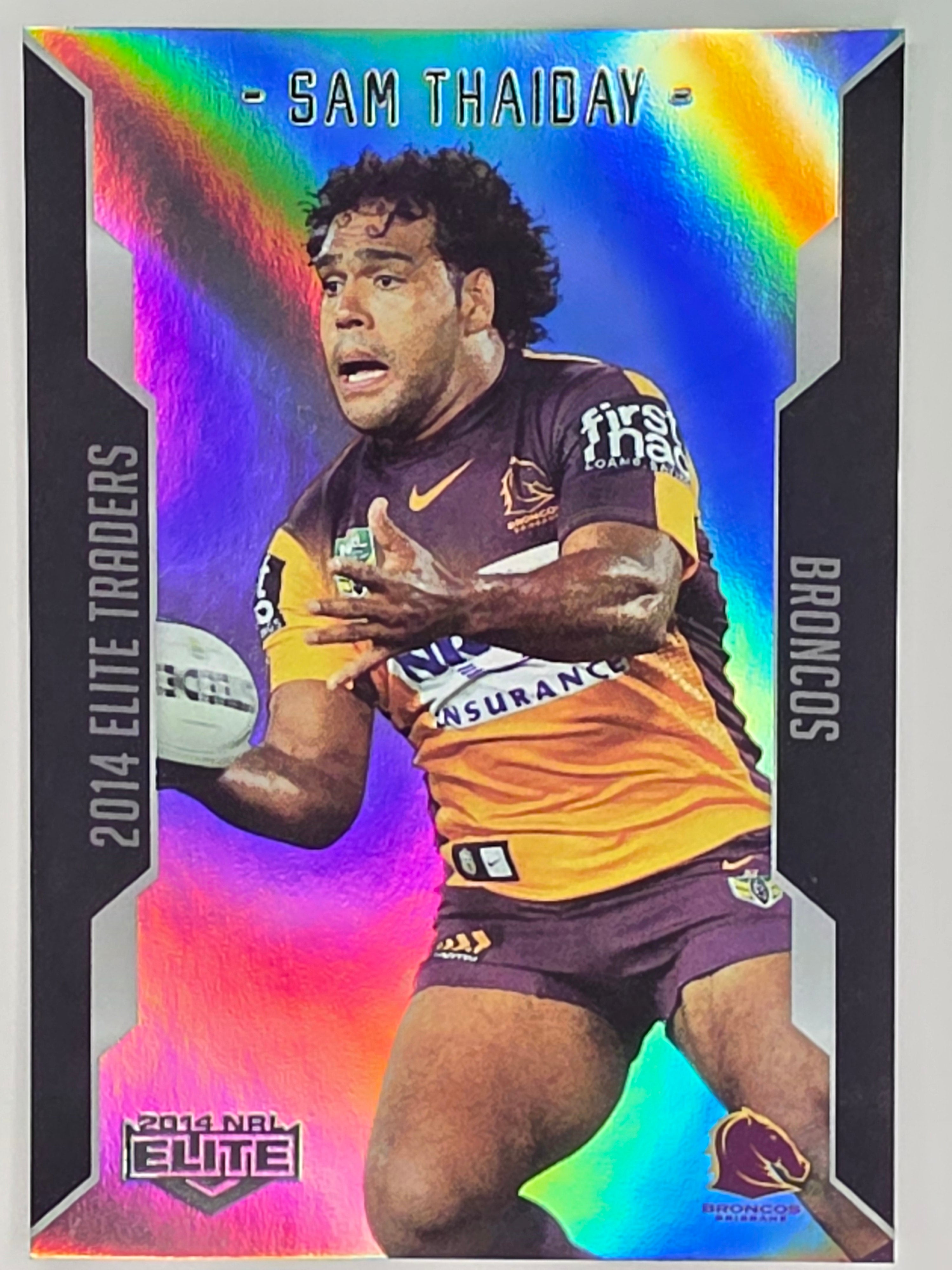 NRL 2014 Elite | Silver Parallel #P9 | Sam Thaiday | Brisbane Broncos