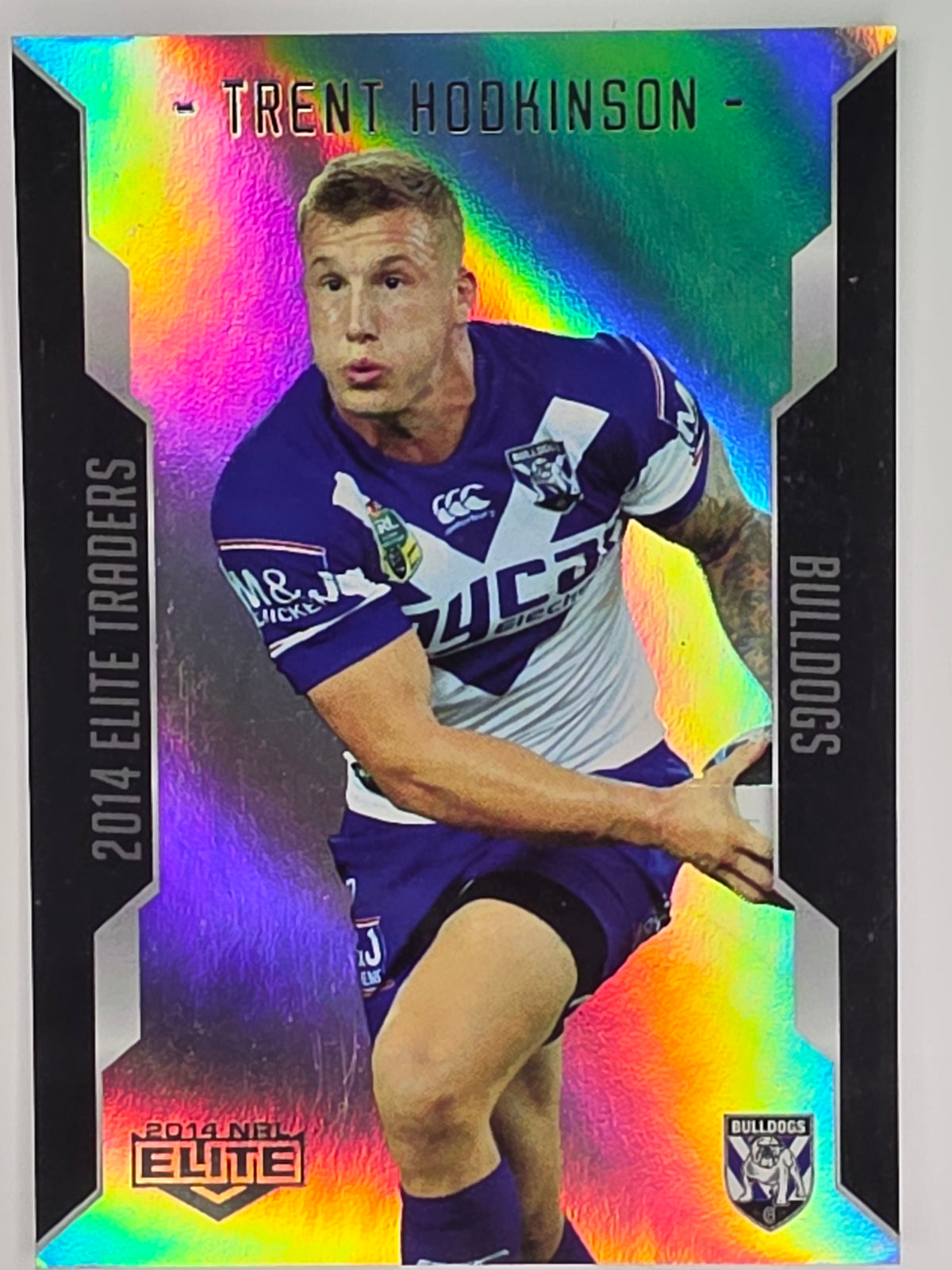 NRL 2014 Elite | Silver Parallel #P14 | Trent Hodkinson | Canterbury Bankstown Bulldogs