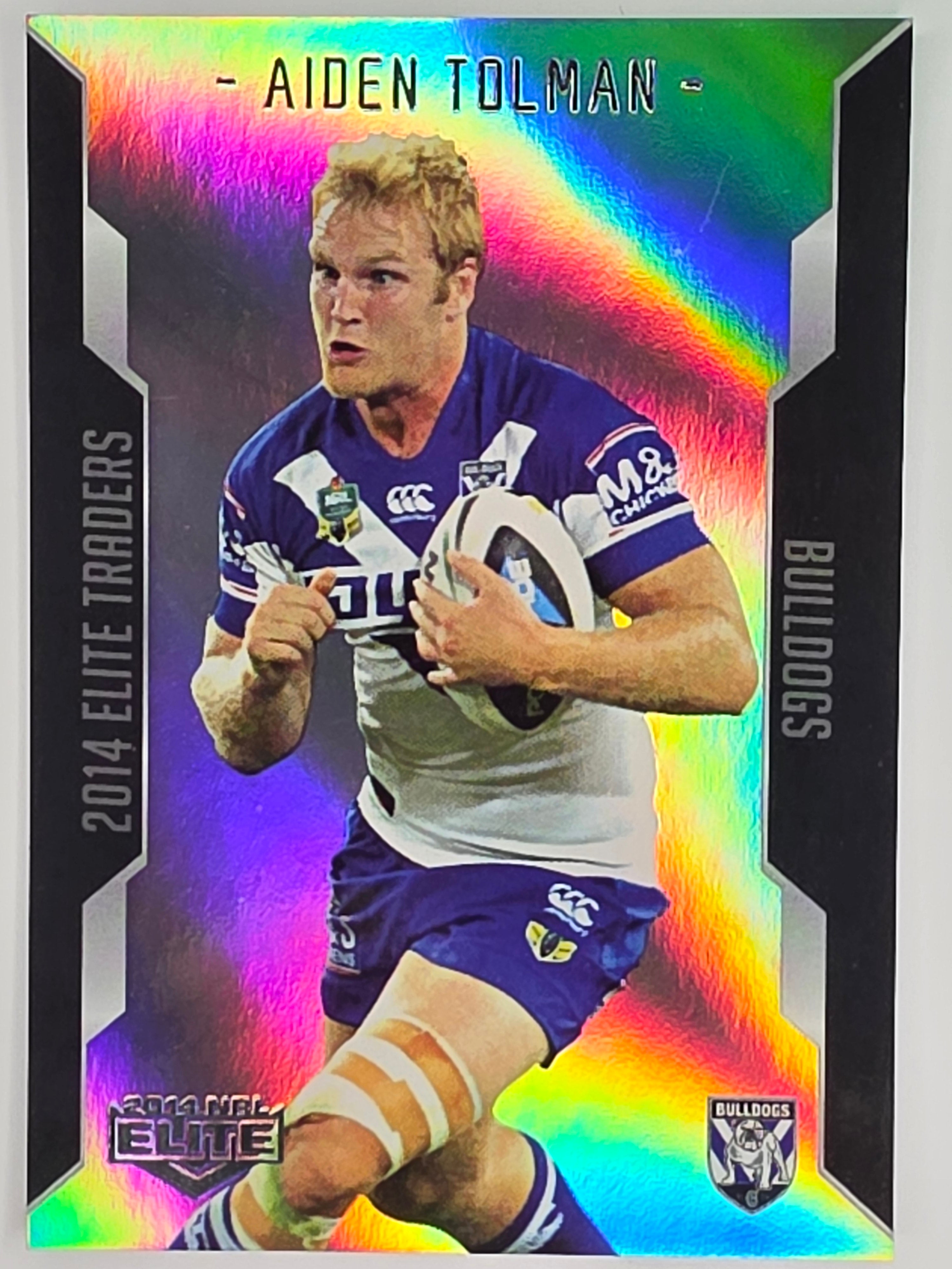 NRL 2014 Elite | Silver Parallel #P17 | Aiden Tolman | Canterbury Bankstown Bulldogs
