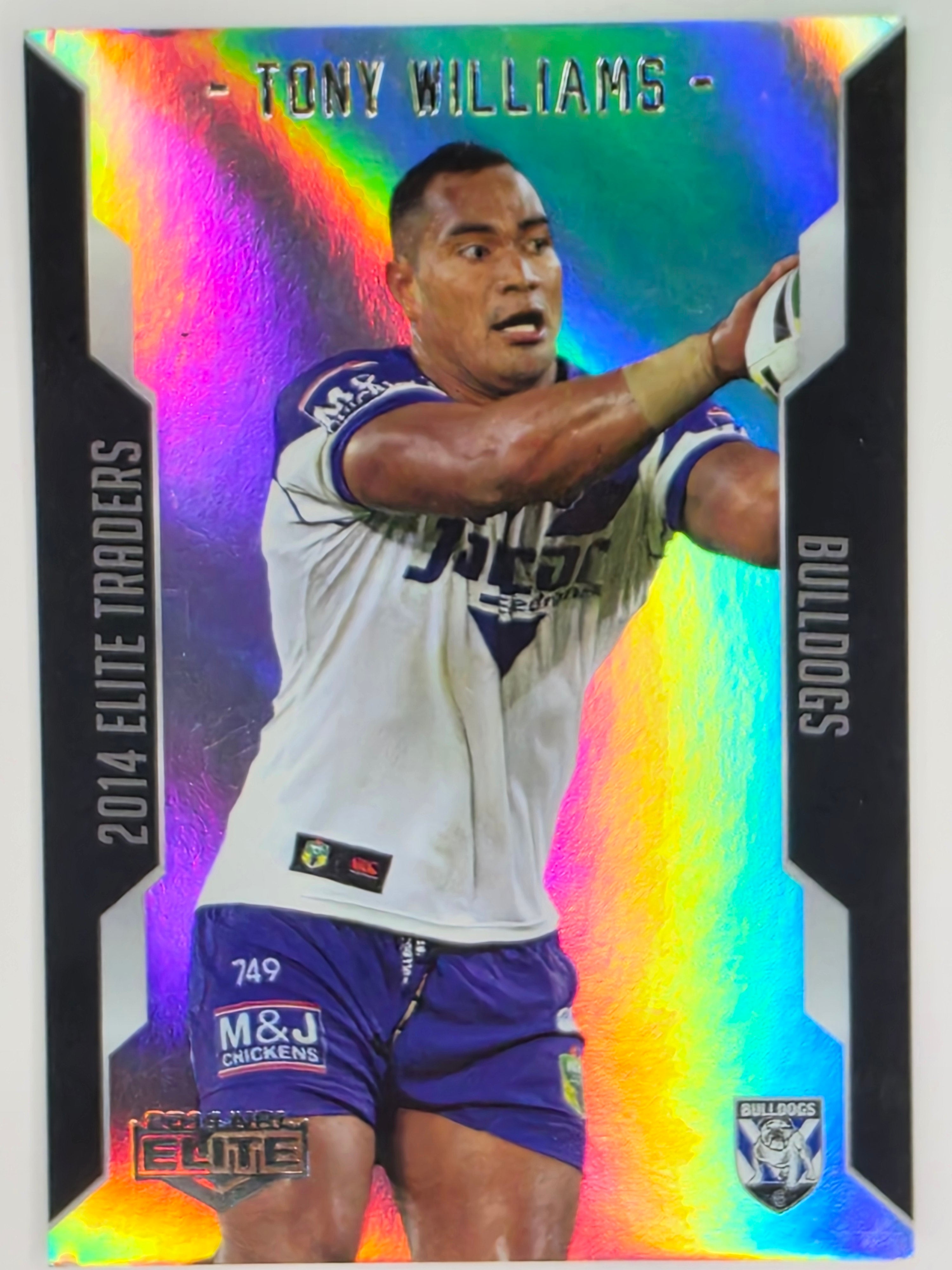 NRL 2014 Elite | Silver Parallel #P18 | Tony Williams | Canterbury Bankstown Bulldogs