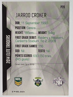 NRL 2014 Elite | Silver Parallel #P20 | Jarrod Croker | Canberra Raiders