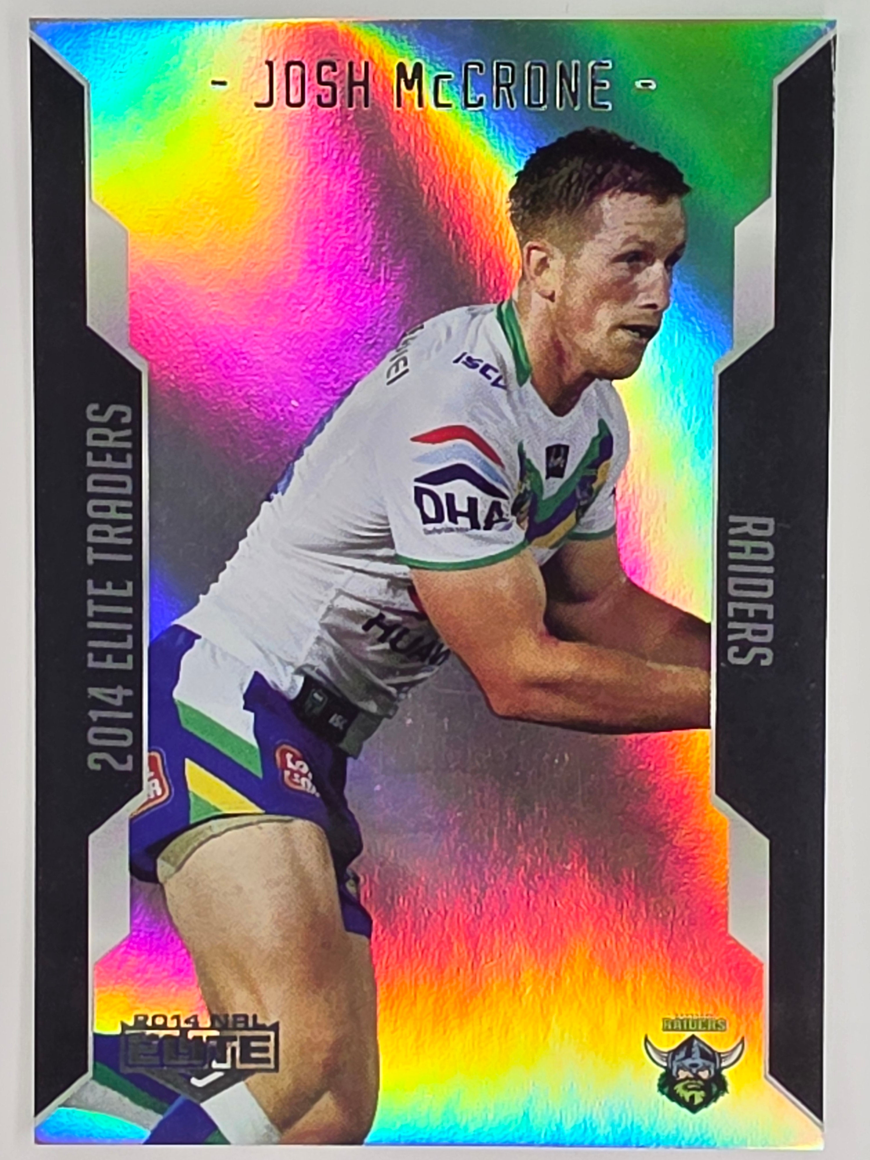 NRL 2014 Elite | Silver Parallel #P23 | Josh McCrone | Canberra Raiders