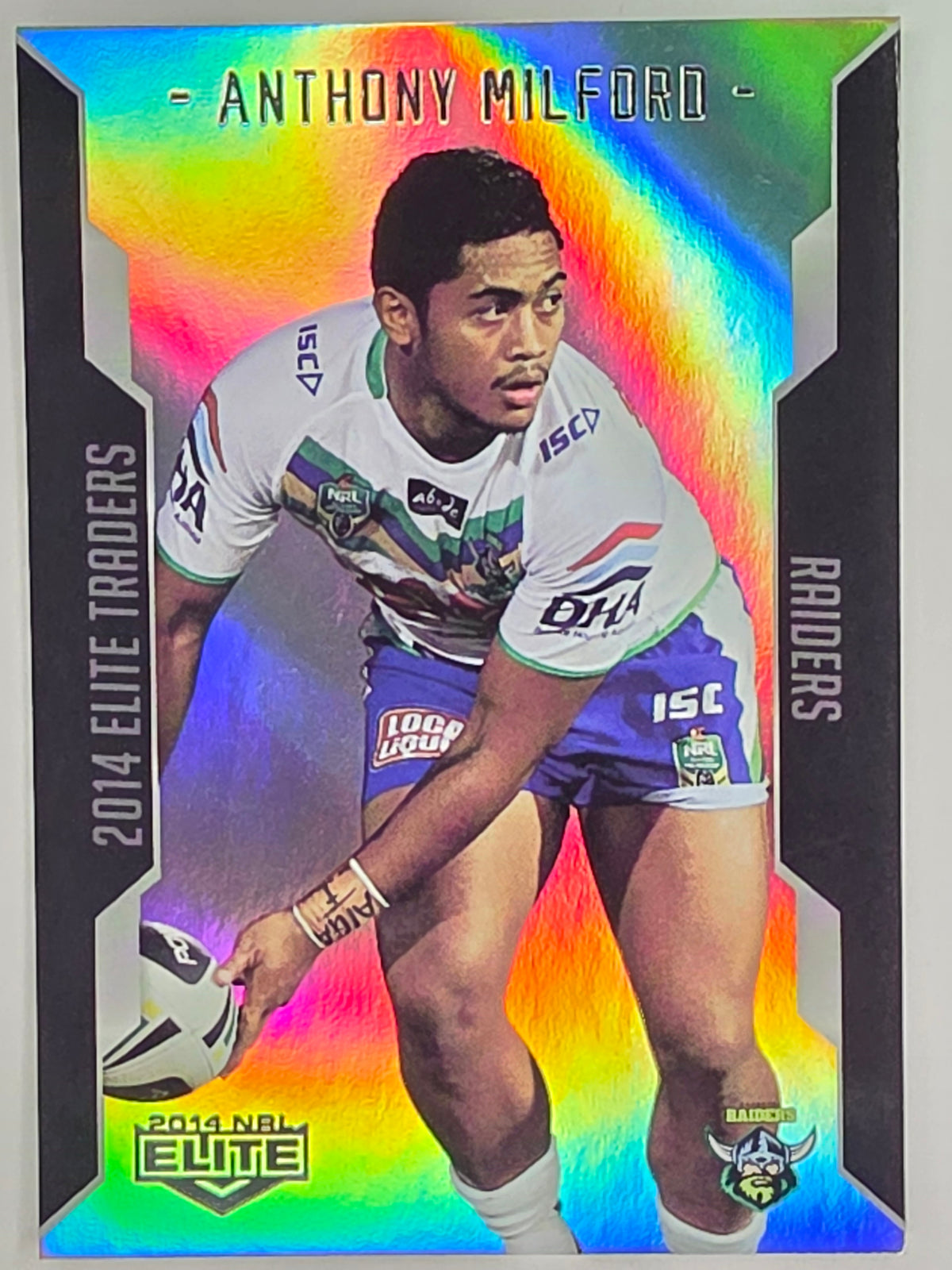 NRL 2014 Elite | Silver Parallel #P24 | Anthony Milford | Canberra Raiders