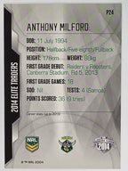 NRL 2014 Elite | Silver Parallel #P24 | Anthony Milford | Canberra Raiders