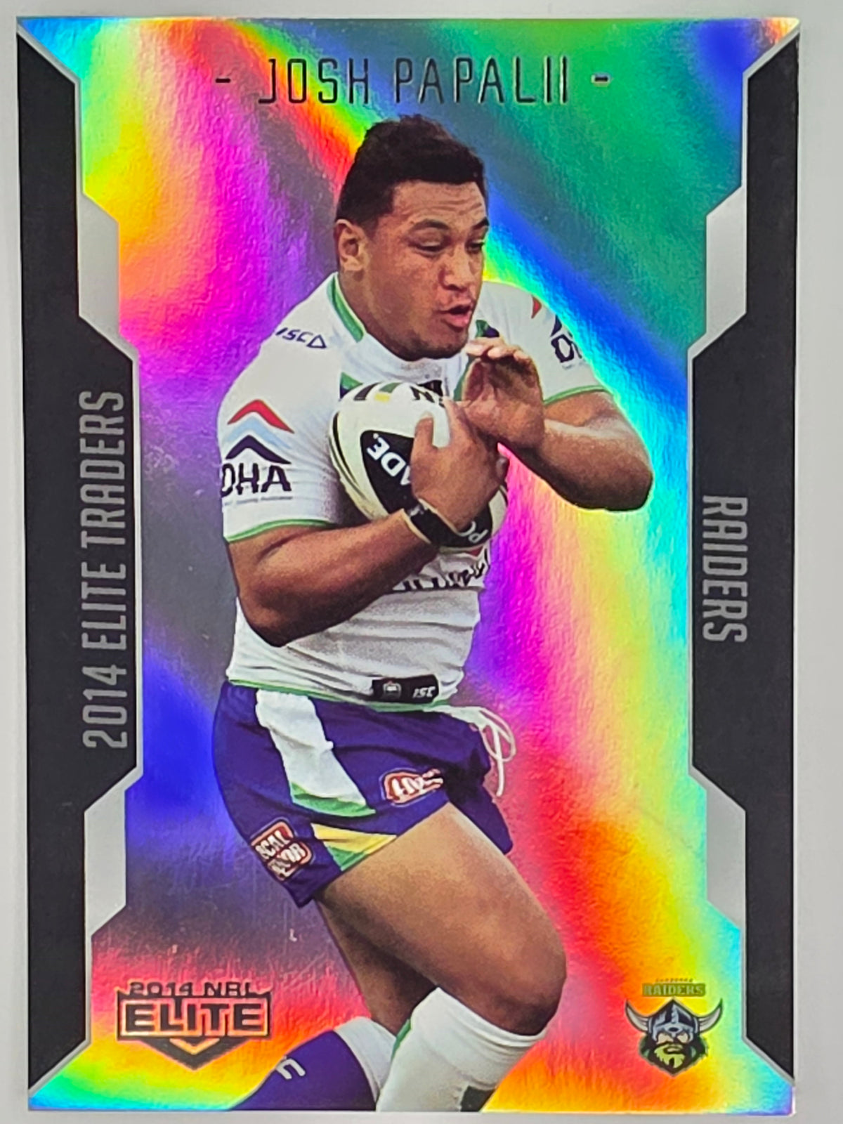 NRL 2014 Elite | Silver Parallel #P25 | Josh Papalii | Canberra Raiders