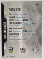 NRL 2014 Elite | Silver Parallel #P37 | Greg Bird | Gold Coast Titans