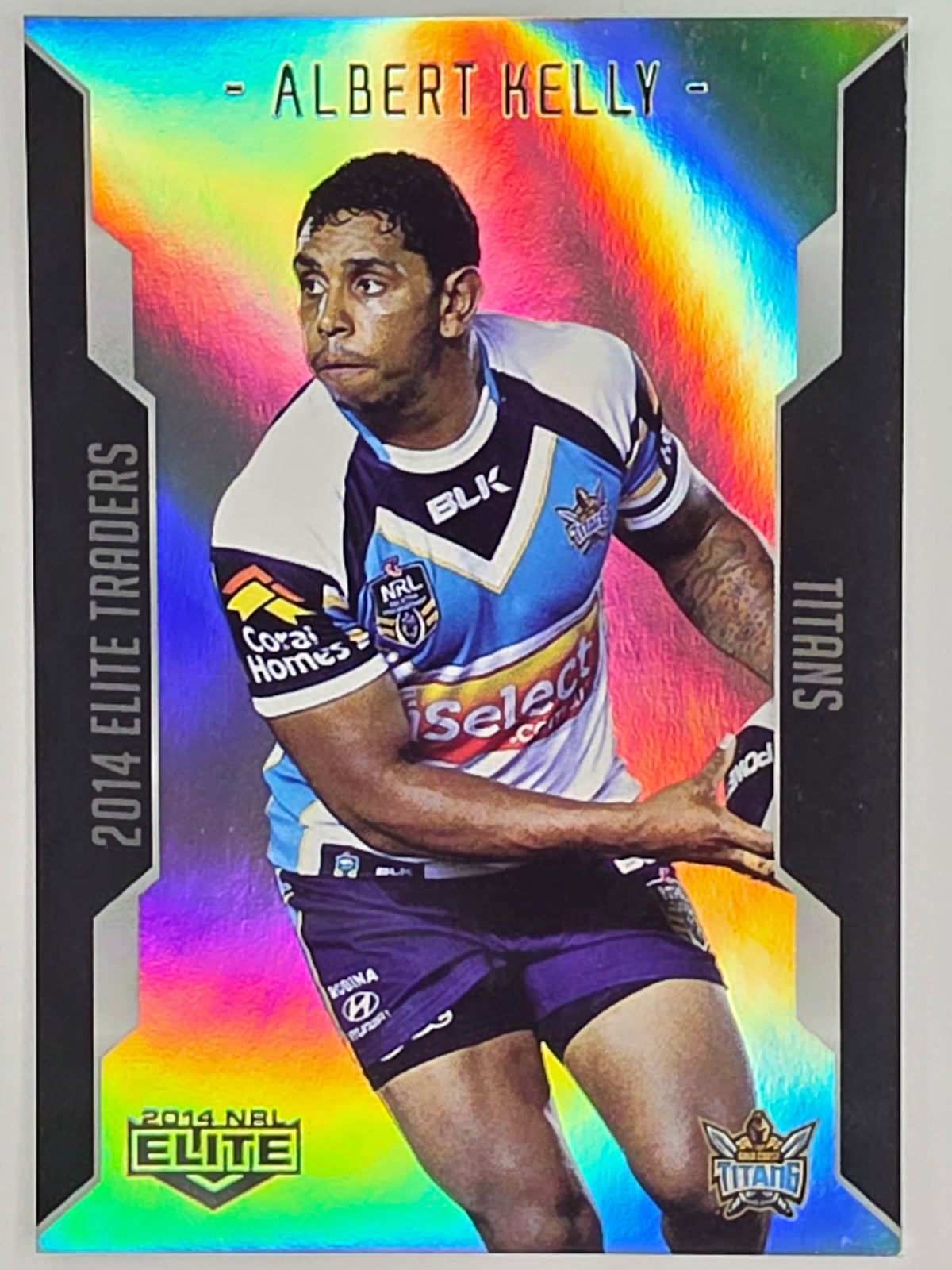 NRL 2014 Elite | Silver Parallel #P41 | Albert Kelly | Gold Coast Titans